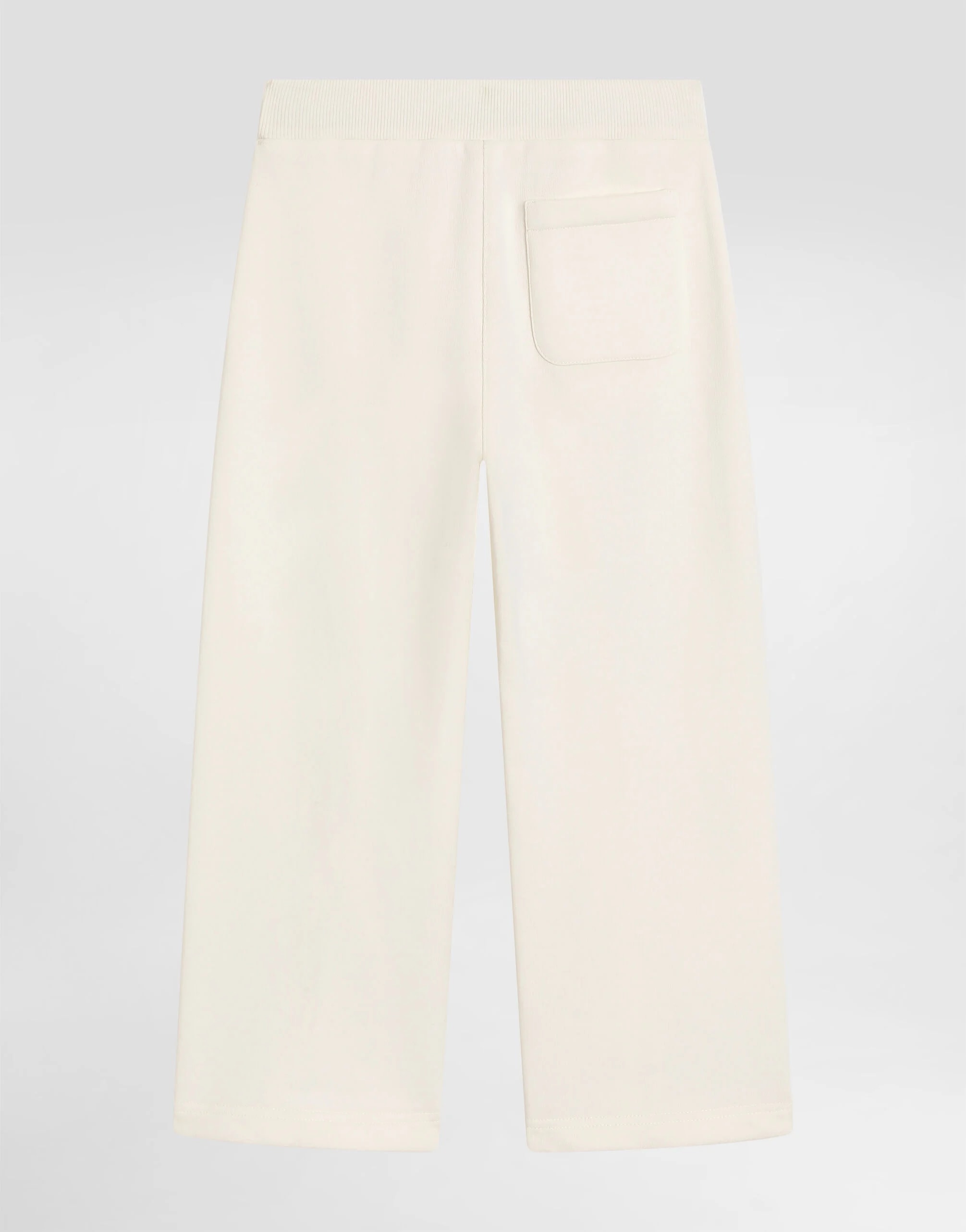 Dolce & Gabbana Kids' Fleece Trousers with DG Embroidery and Rhinestones