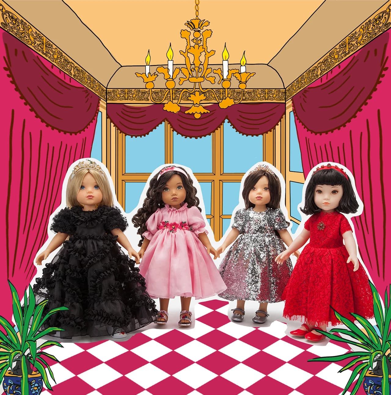 All four D&G dolls