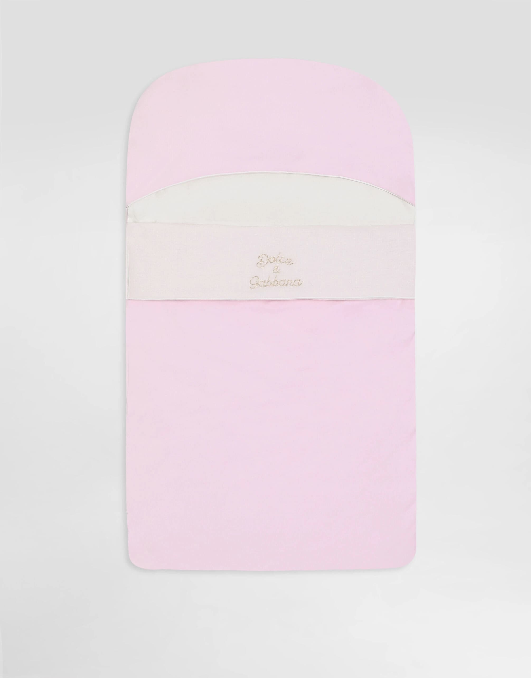 Dolce & Gabbana Kids' Baby Interlock and Linen Nest with Embroidery