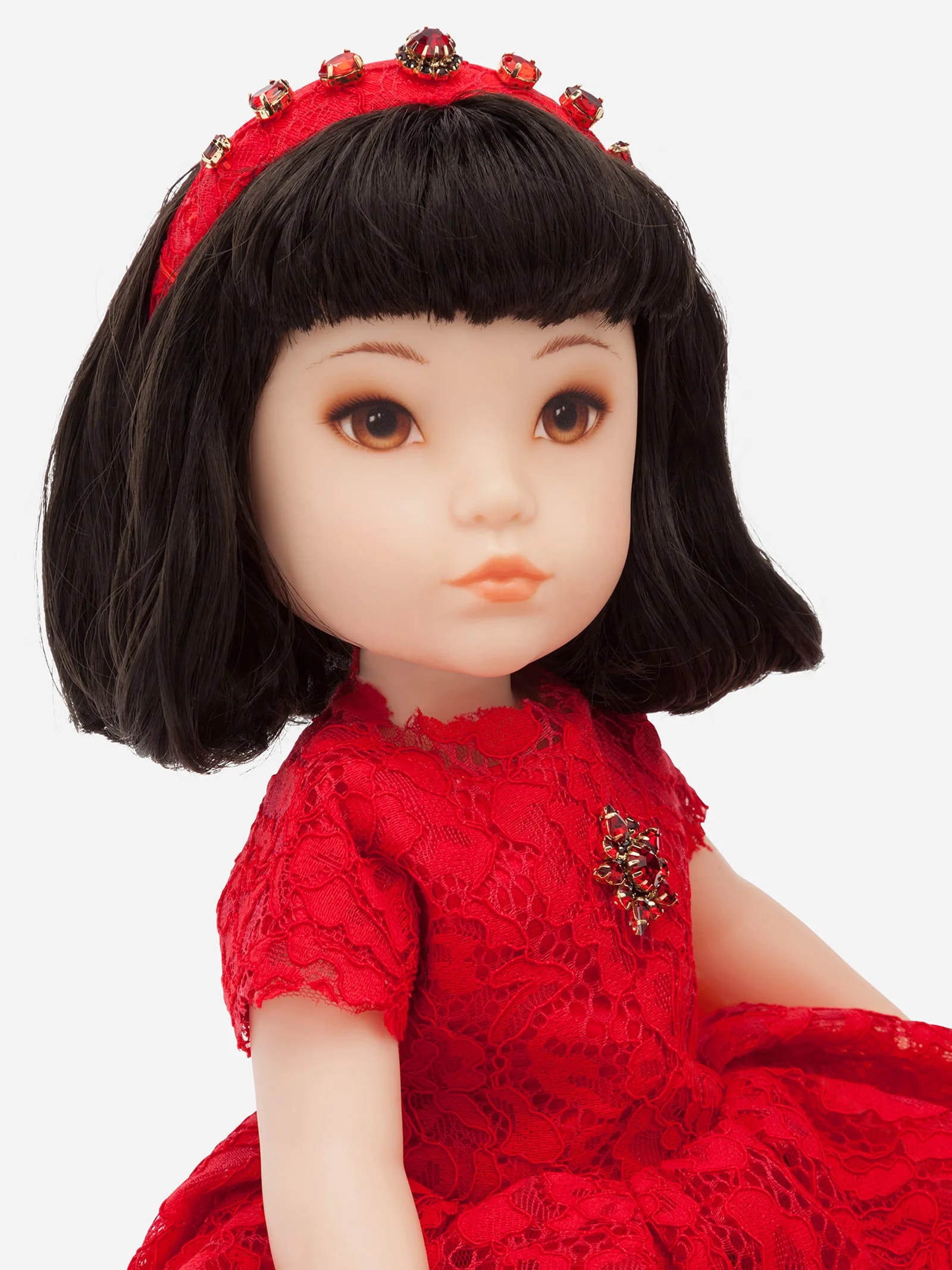 Dolce&Gabbana Kids Doll with Lace Dress
