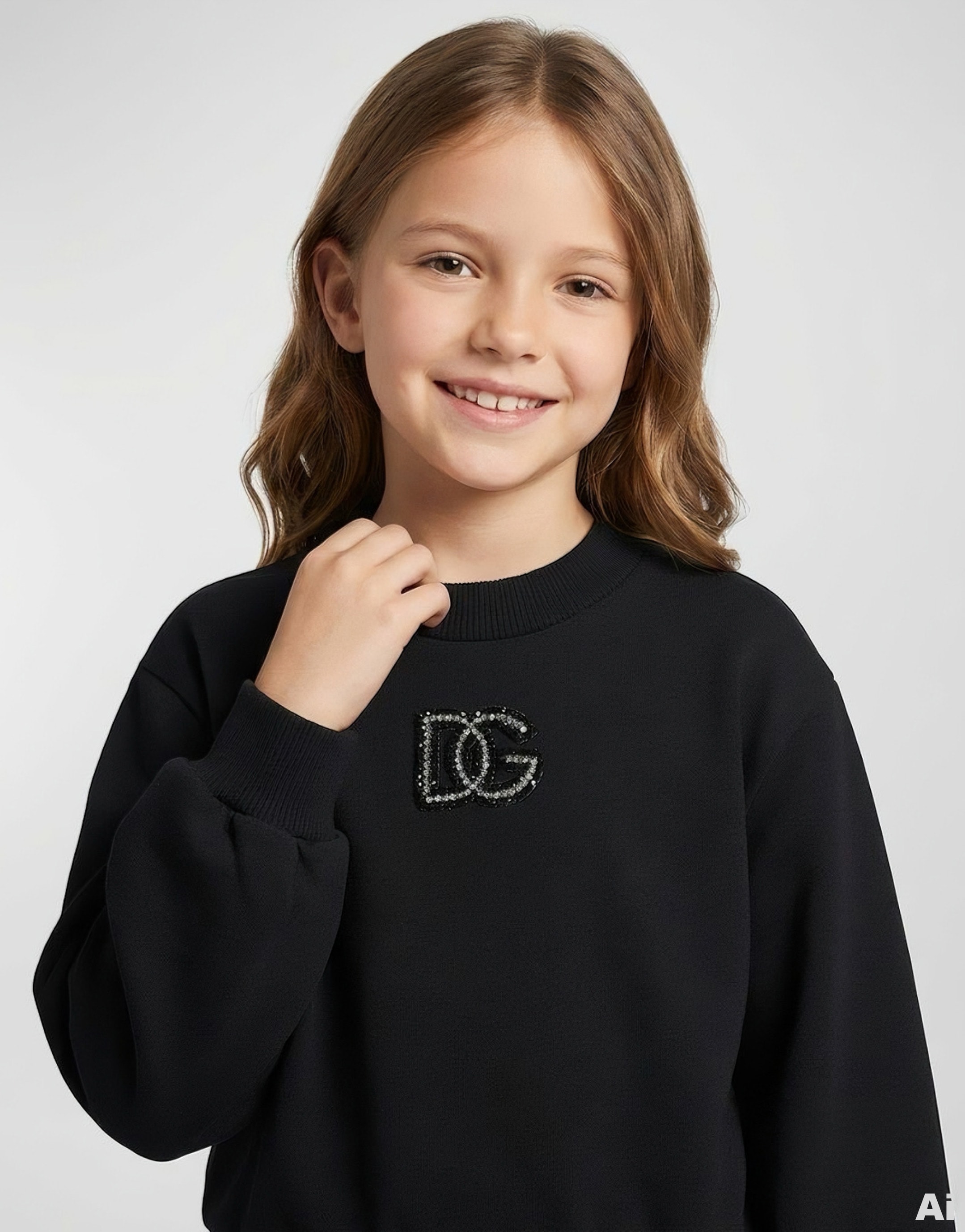 Dolce & Gabbana Kids Sweatshirt with Embroidered DG Logo