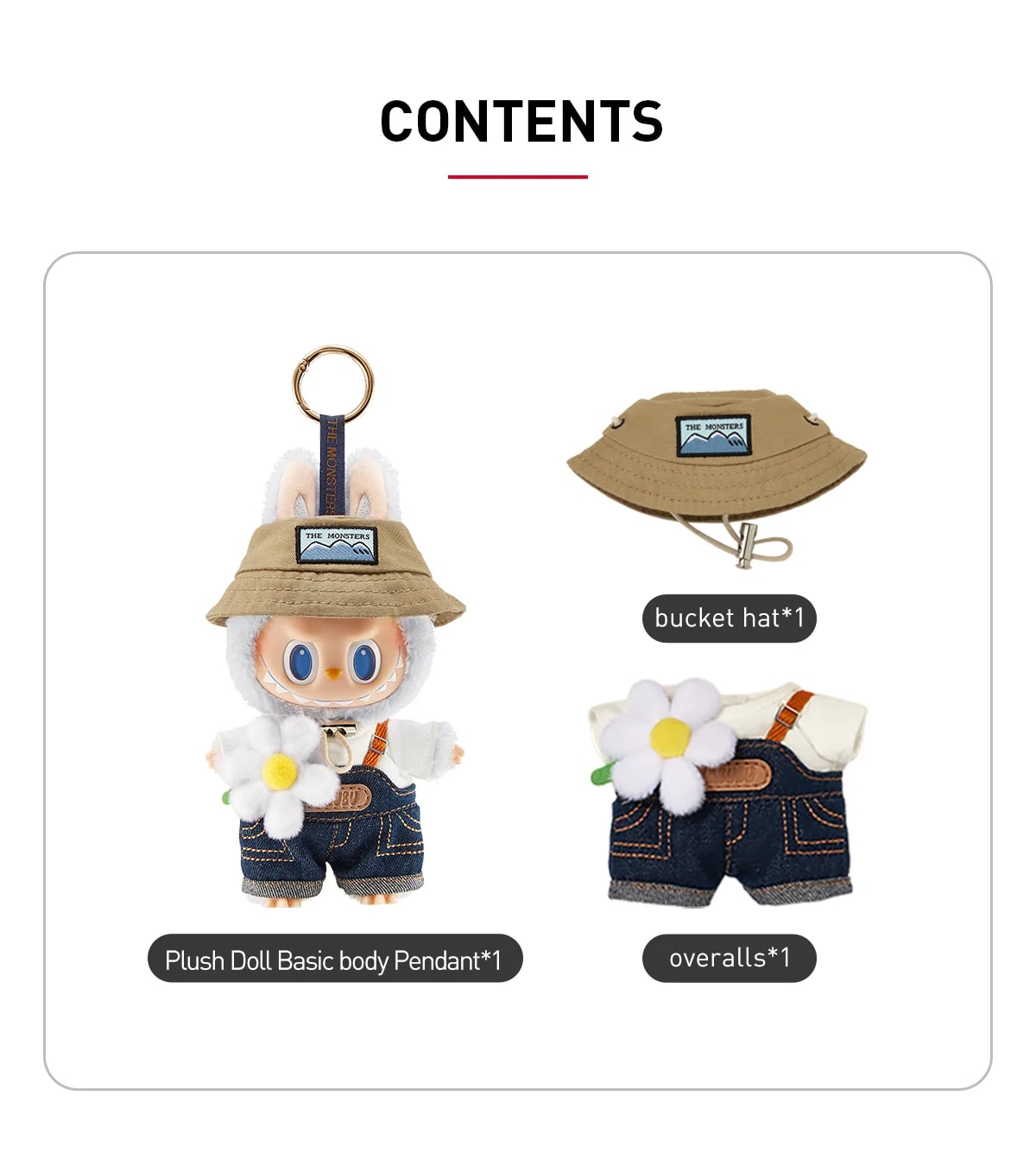 POP MART The Monsters Fall in Wild Series Vinyl Plush Doll Pendant – Labubu Explorer Keychain