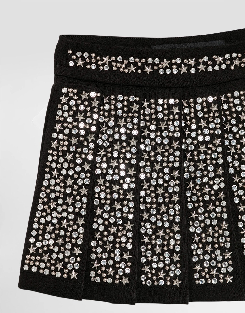John Richmond Junior Girls Embellished Pleated Skirt Tenix