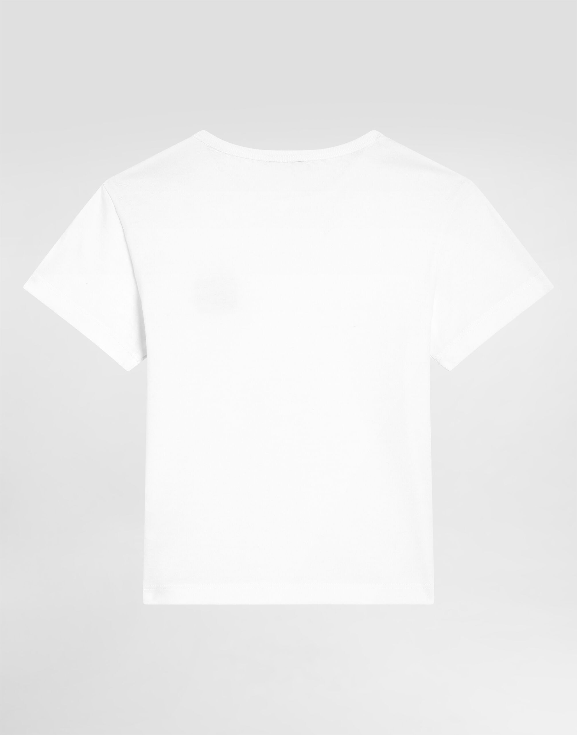 Dolce & Gabbana Kids Jersey T-Shirt with Logo Plaque