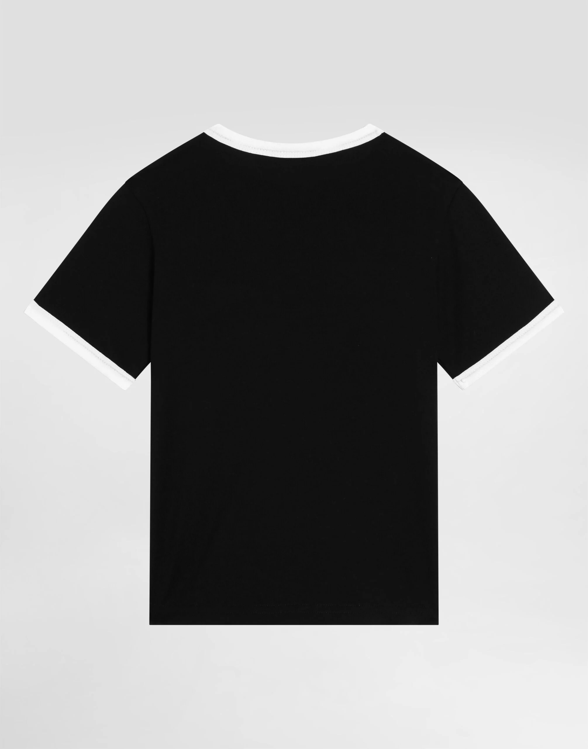 Dolce & Gabbana Kids' Jersey T-Shirt with Dolce&Gabbana Print
