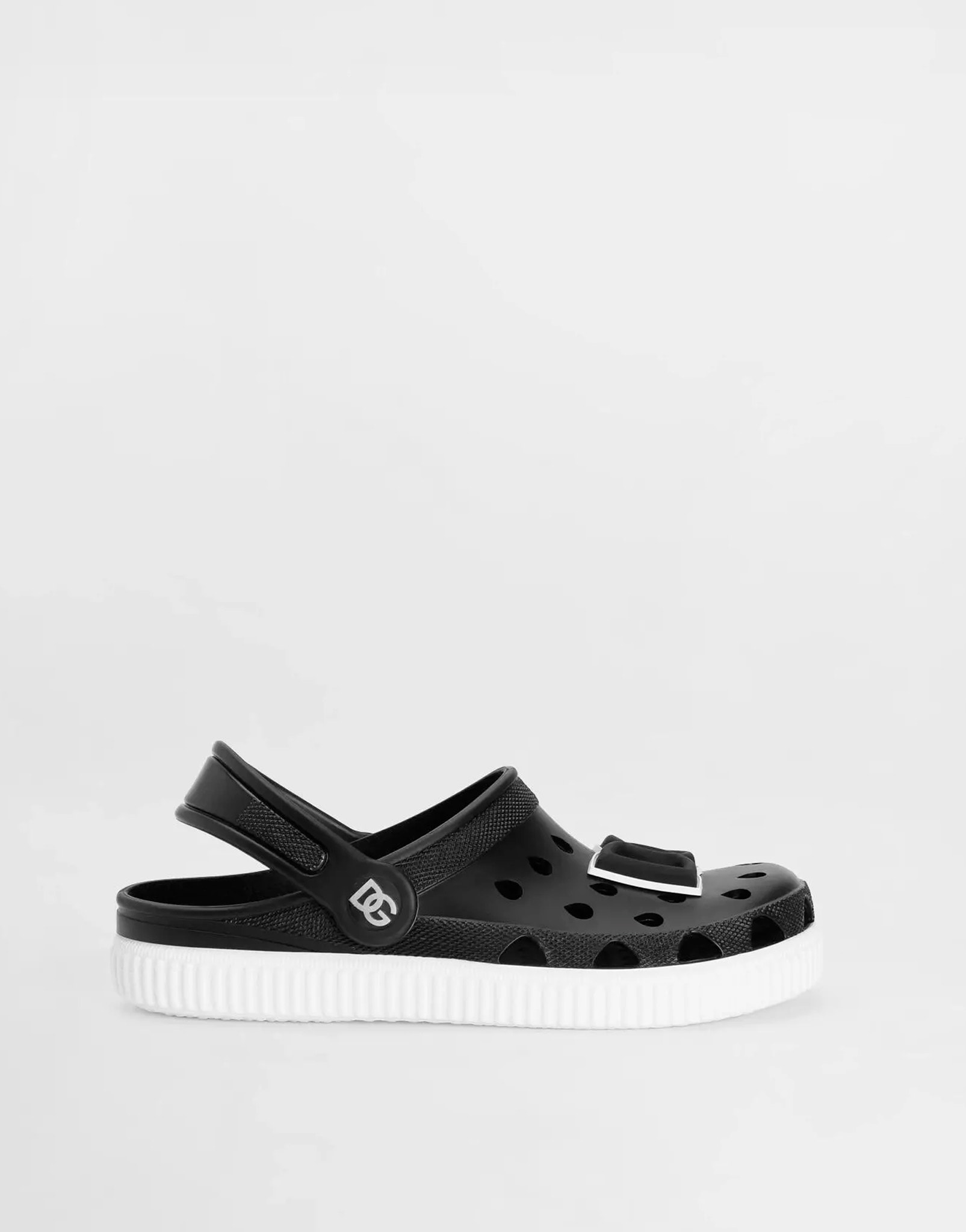 Dolce & Gabbana Kids Perforated Rubber Clogs with DG Logo