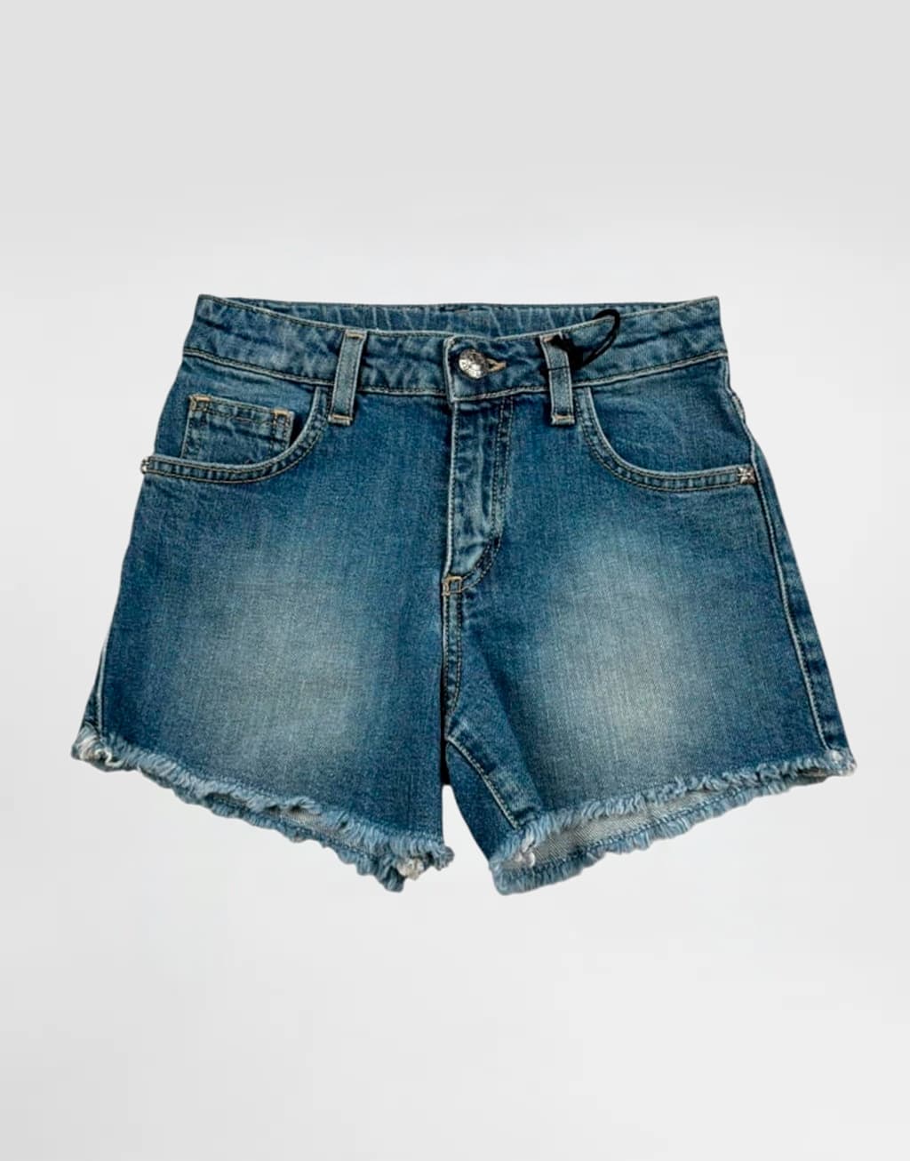 John Richmond Junior Girls' Denim Shorts Savini with RICH Patch