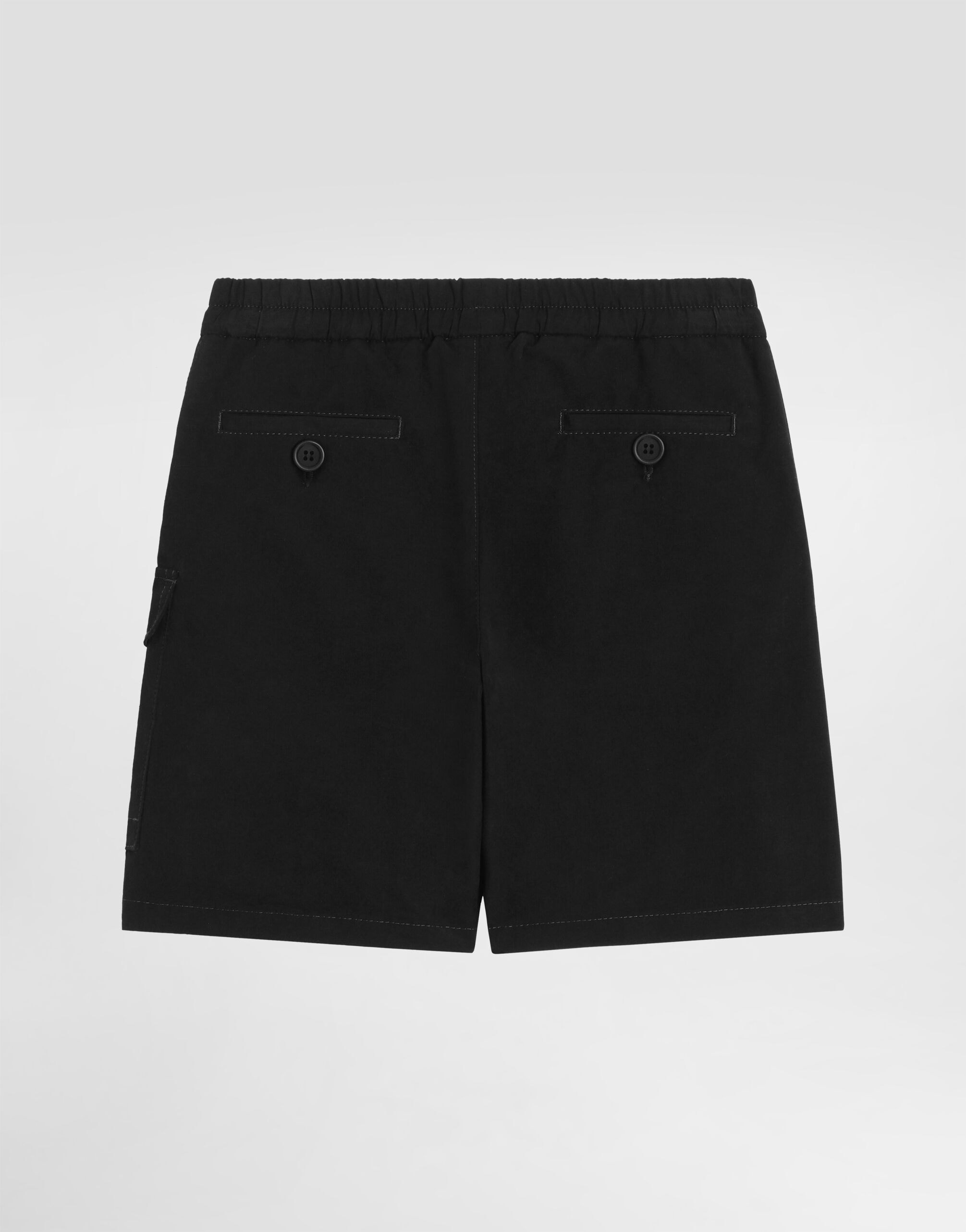 Dolce & Gabbana Kids Gabardine Black Bermuda Shorts