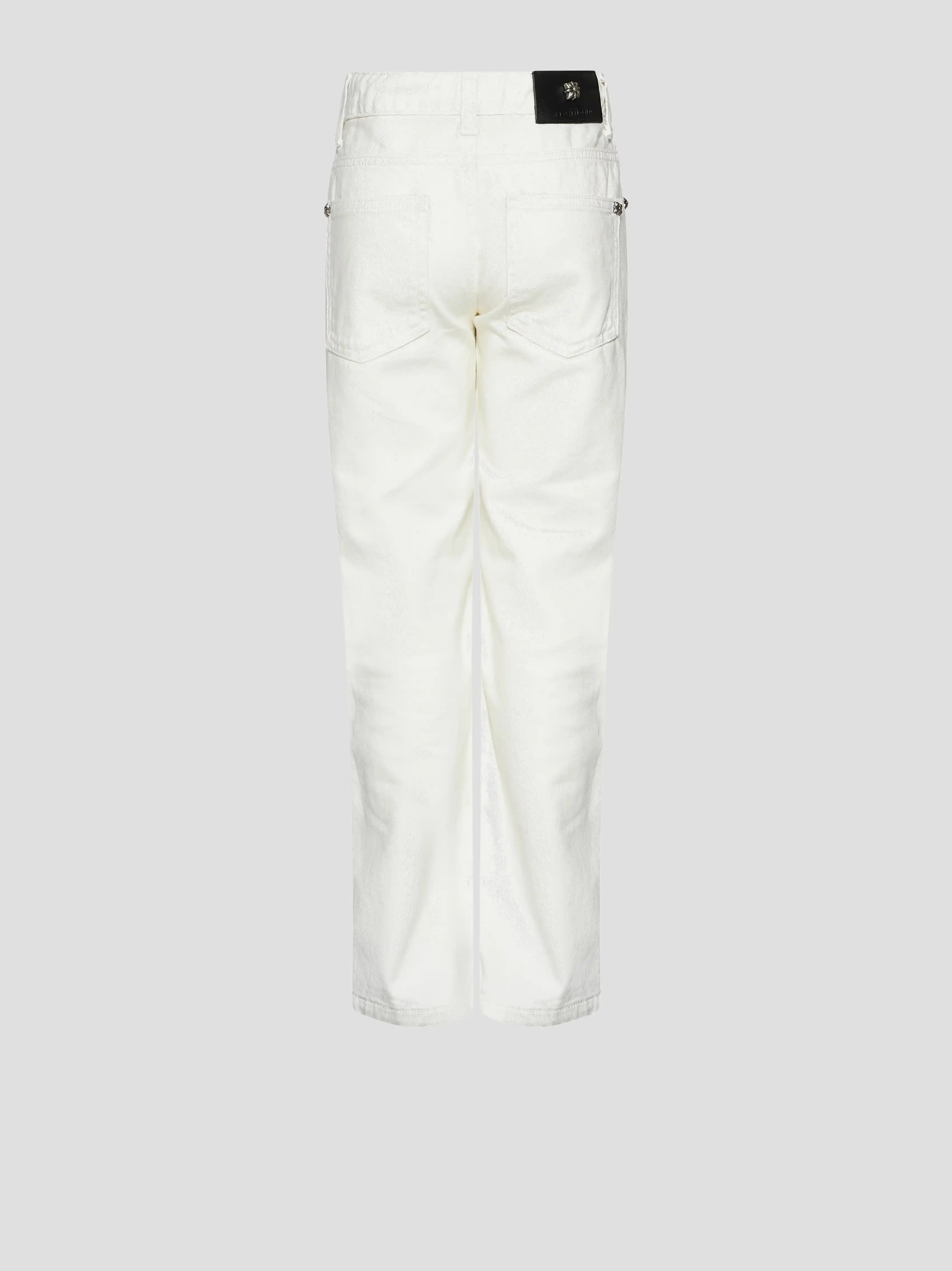 John Richmond Junior Kids White Denim Jeans Yklan