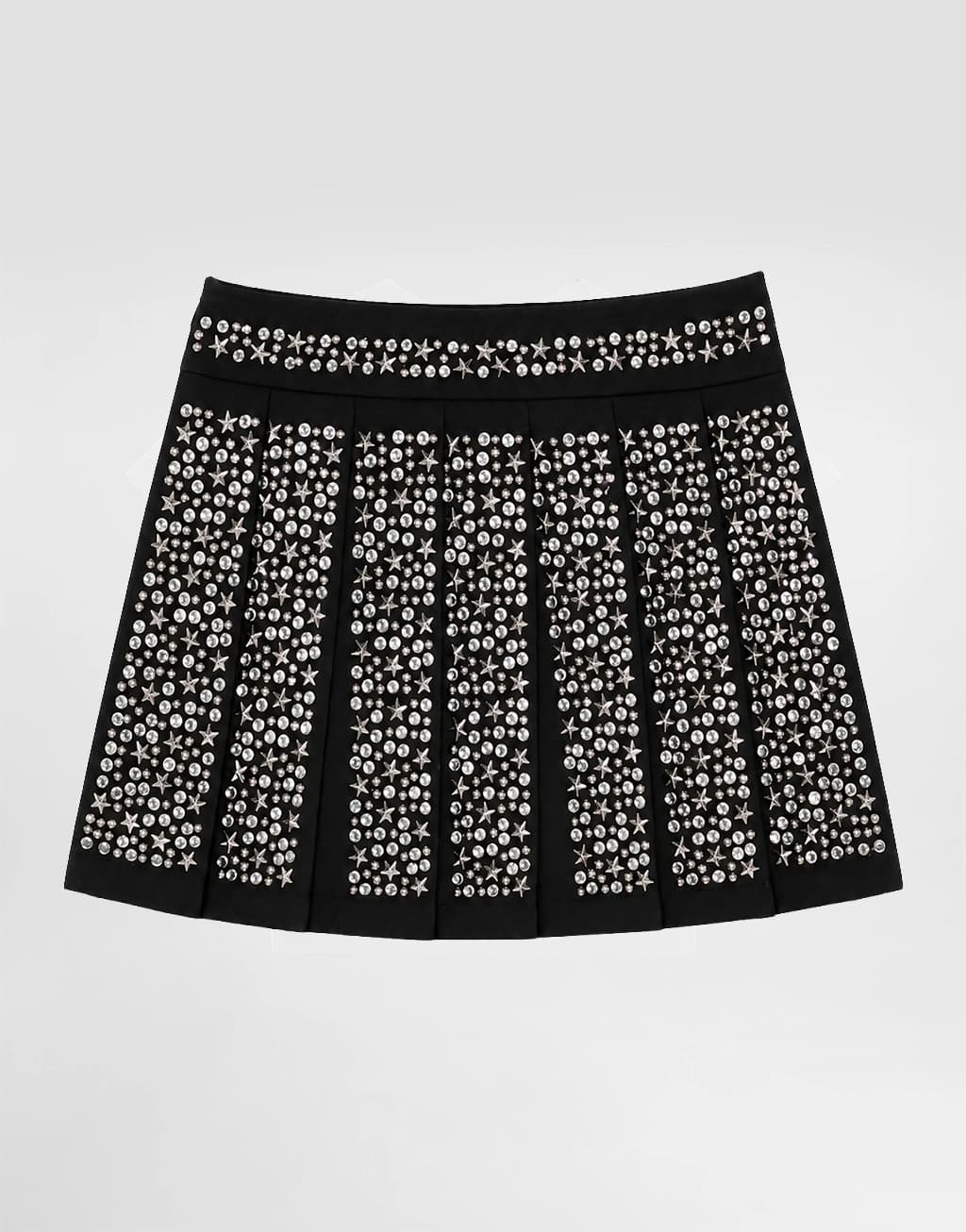 John Richmond Junior Girls Embellished Pleated Skirt Tenix