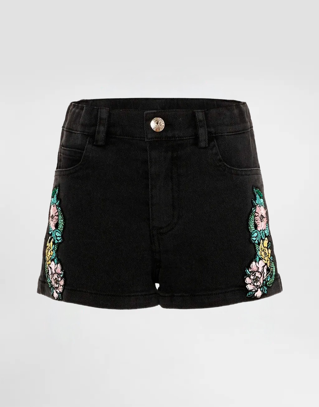 John Richmond Junior Girls' Floral-Embellished Shorts Shapuira