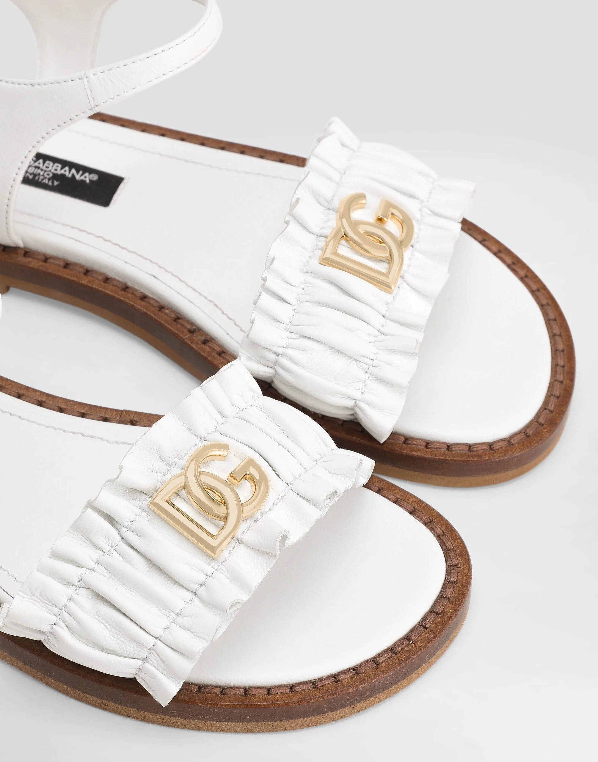 Dolce & Gabbana Kids Nappa Leather Sandals