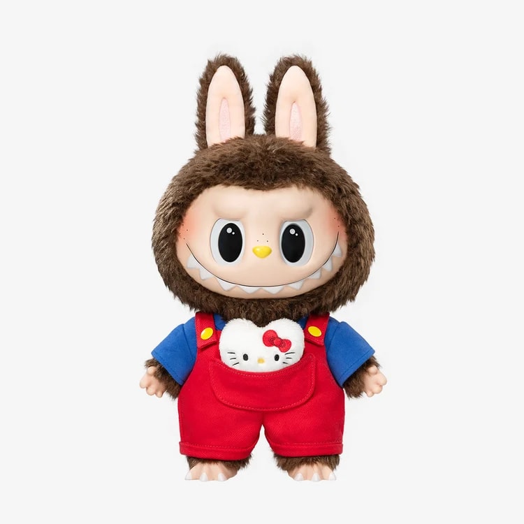 POP MART The Monsters Hello Kitty Vinyl Plush Doll – Large Collectible Labubu x Sanrio Plush (38cm)