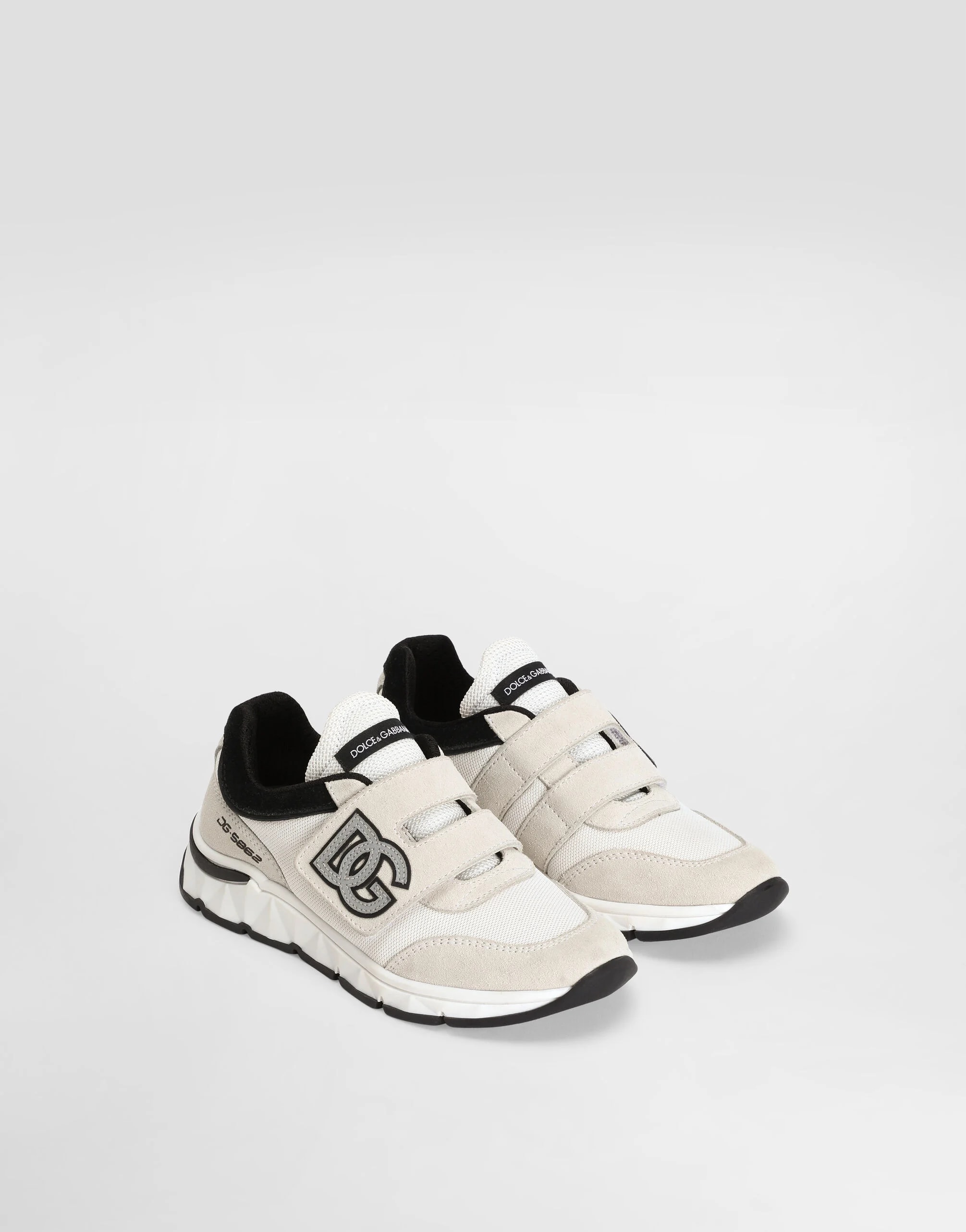 Dolce & Gabbana Kids Mixed-Material DG Sneakers
