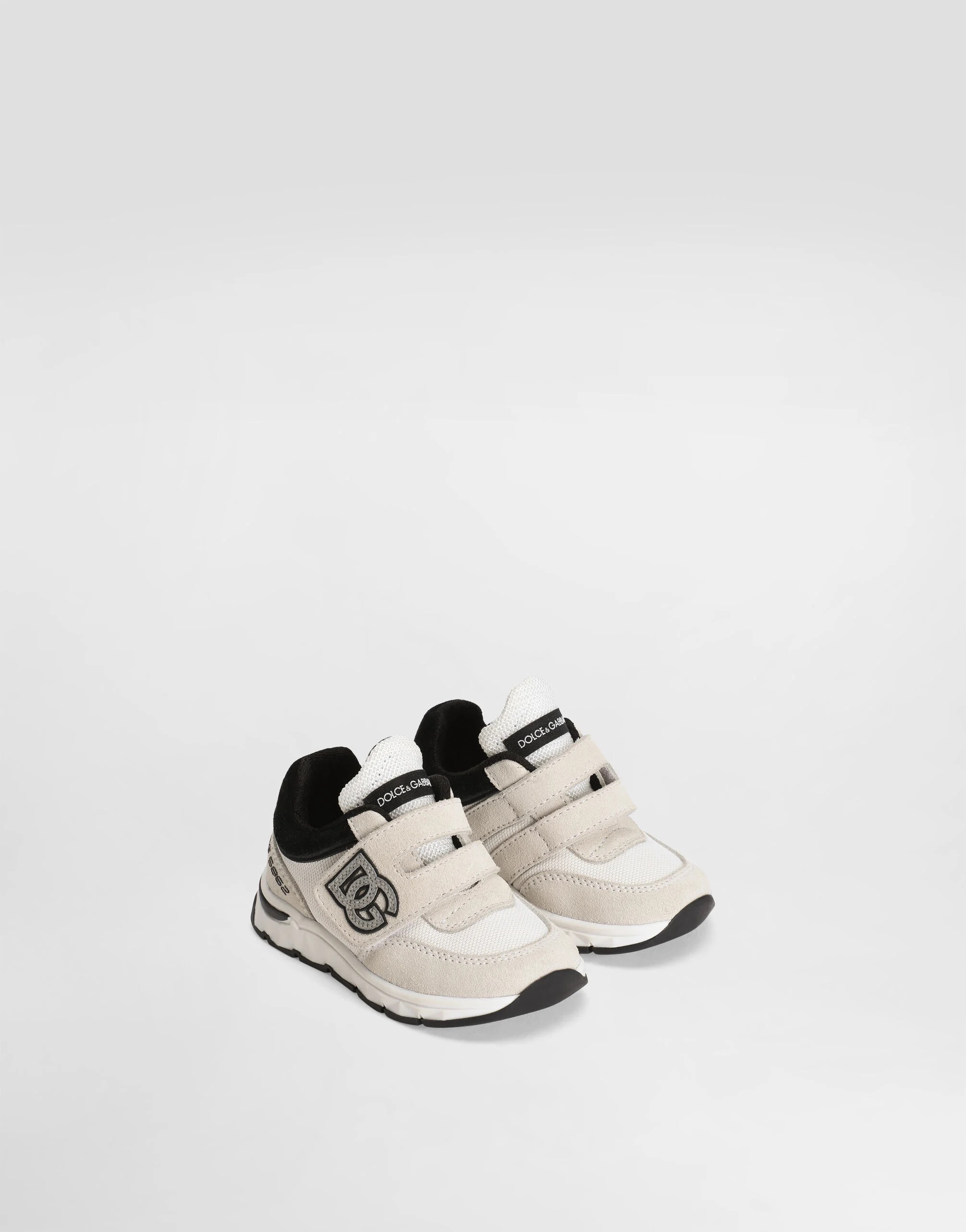 Dolce & Gabbana Kids Mixed-Material First Steps Sneakers
