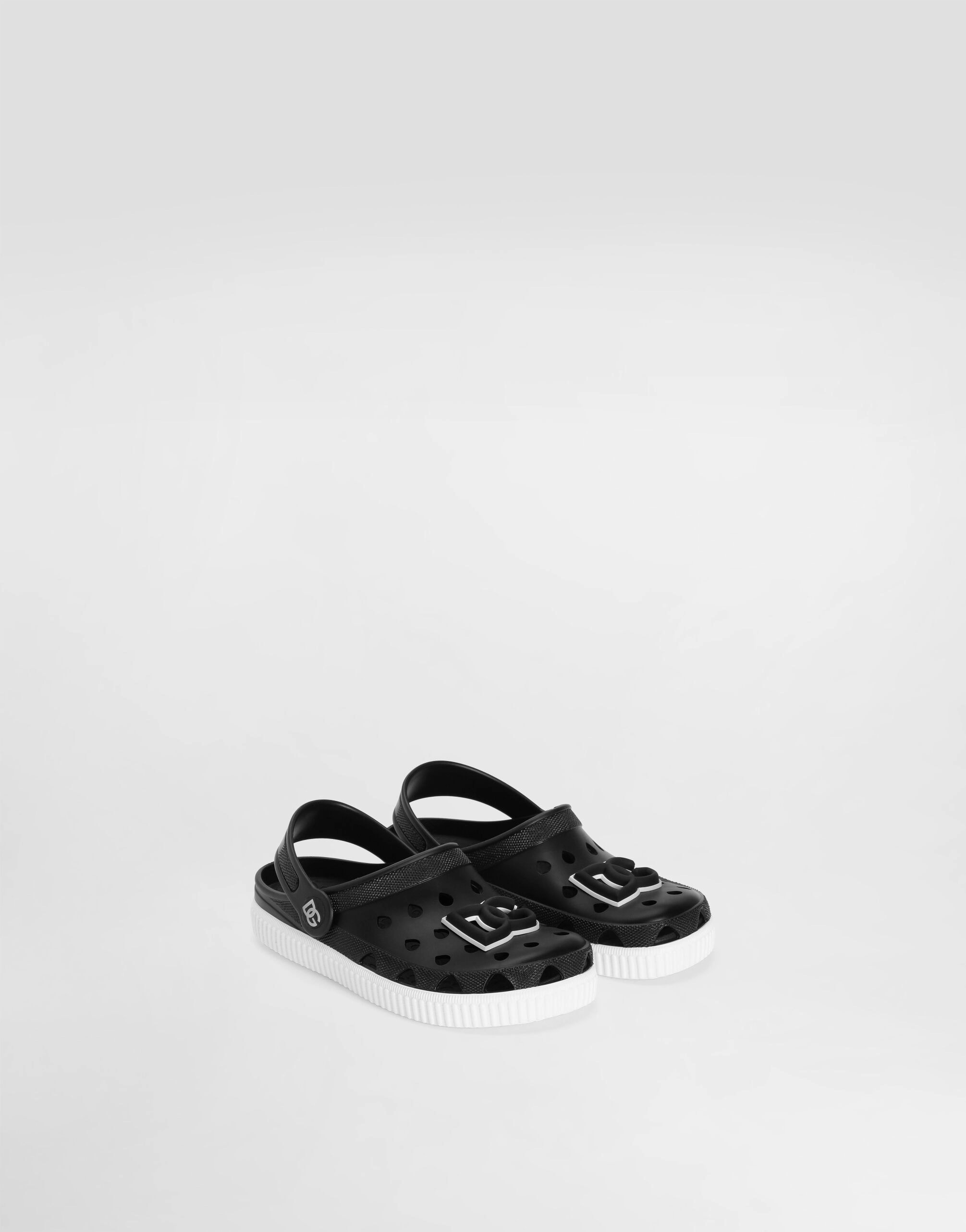 Dolce & Gabbana Kids Perforated Rubber Clogs with DG Logo
