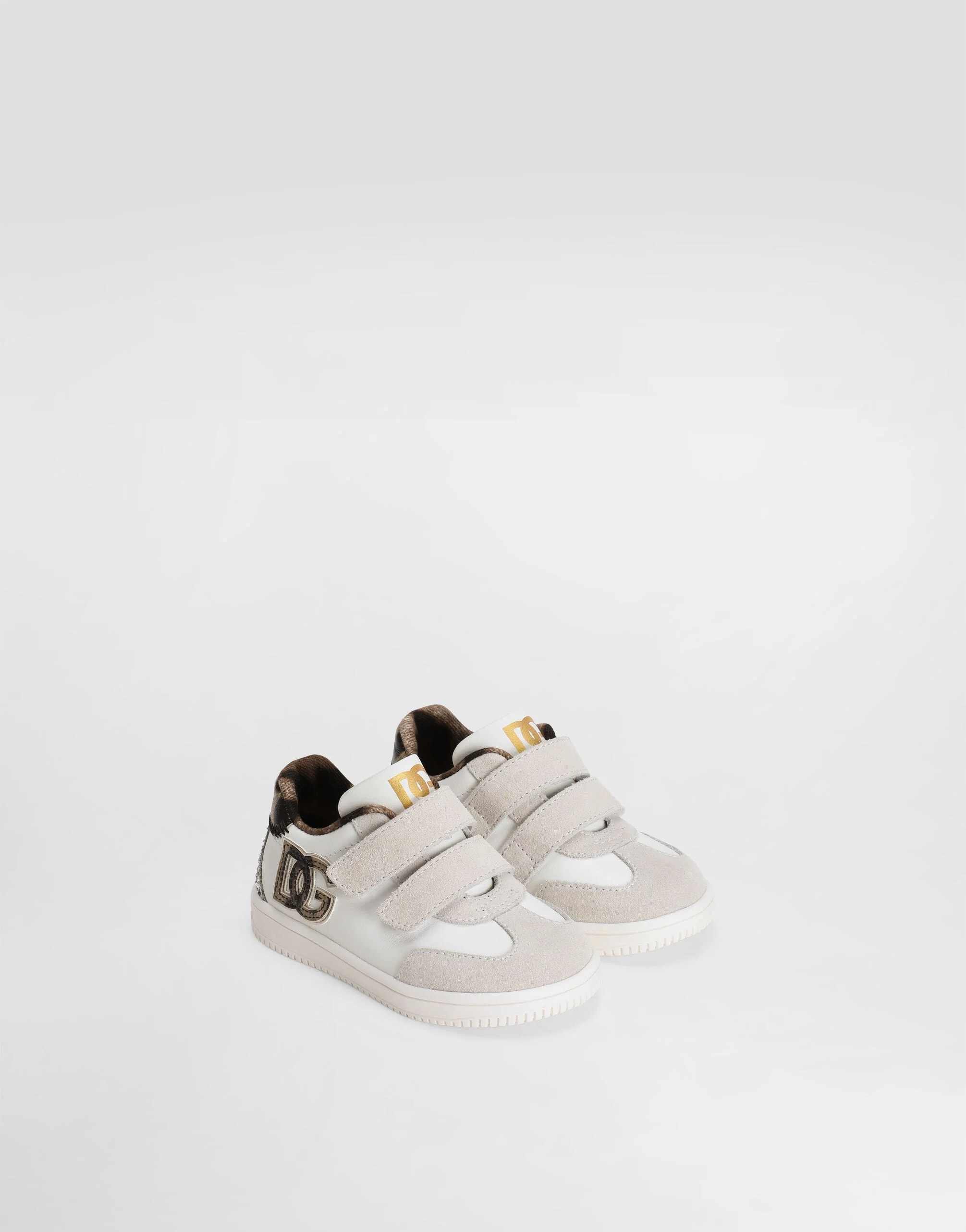 Dolce & Gabbana Kids First Steps DG Original Sneakers in Calfskin