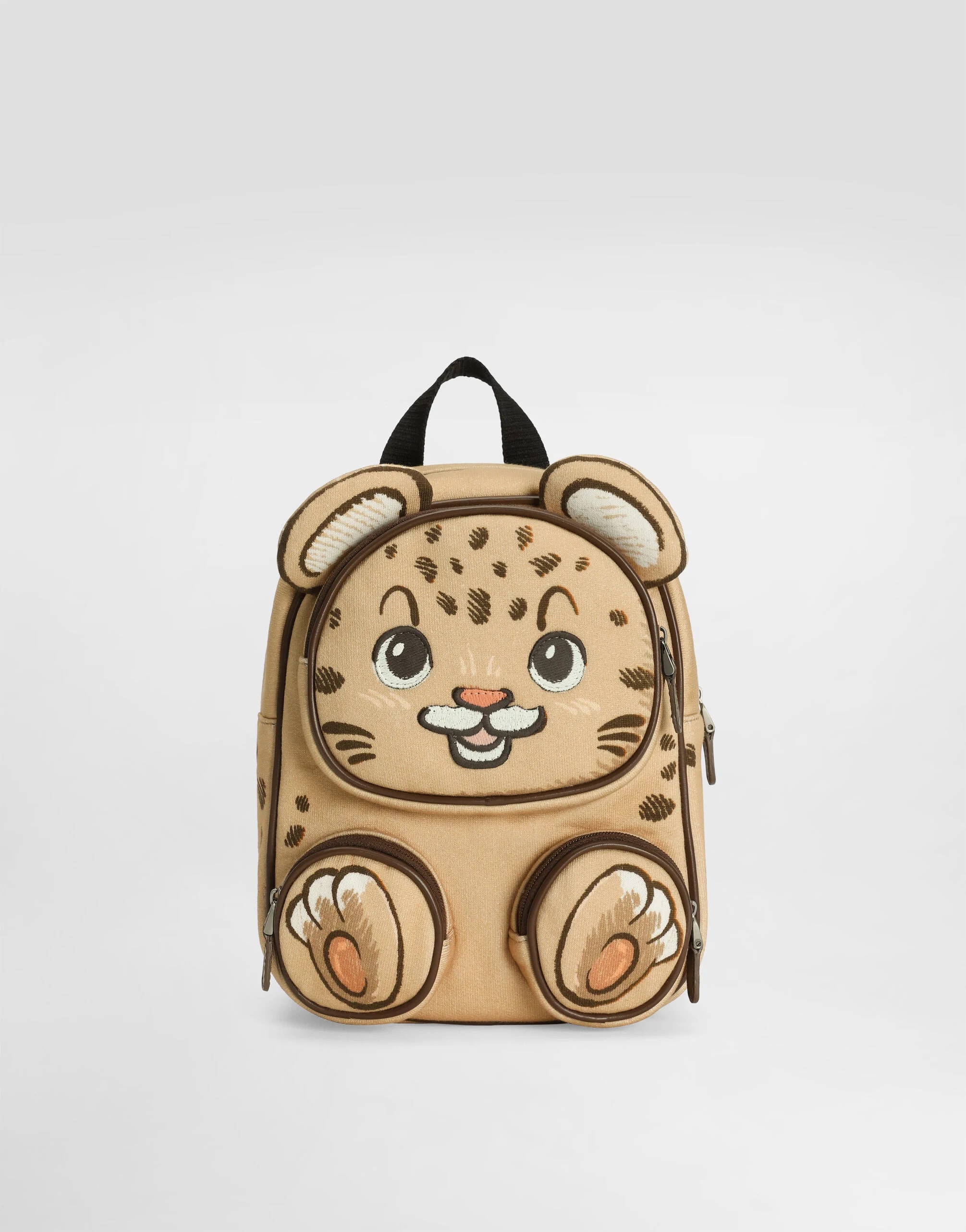 Dolce & Gabbana Kids Backpack with Teddy Leo Print and 3D Details