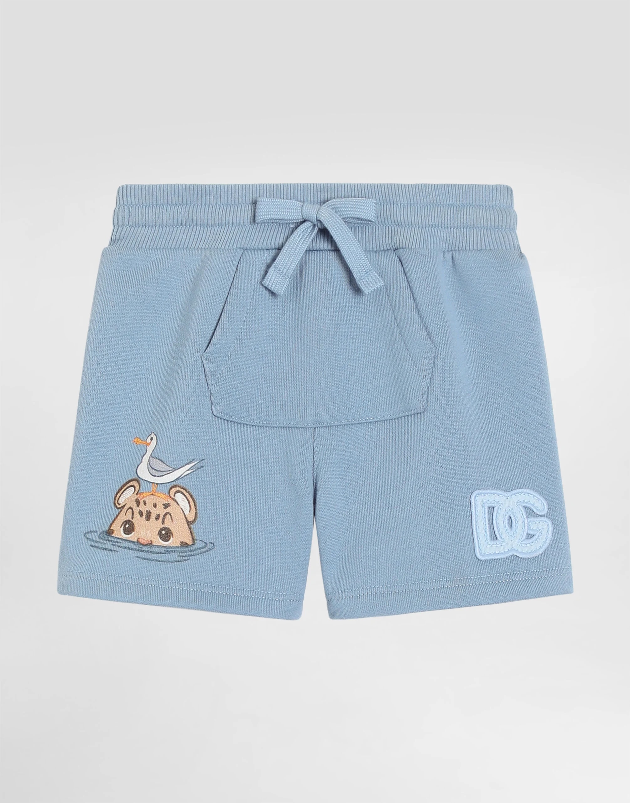 Dolce & Gabbana Kids Bermuda Shorts with Leopard Print