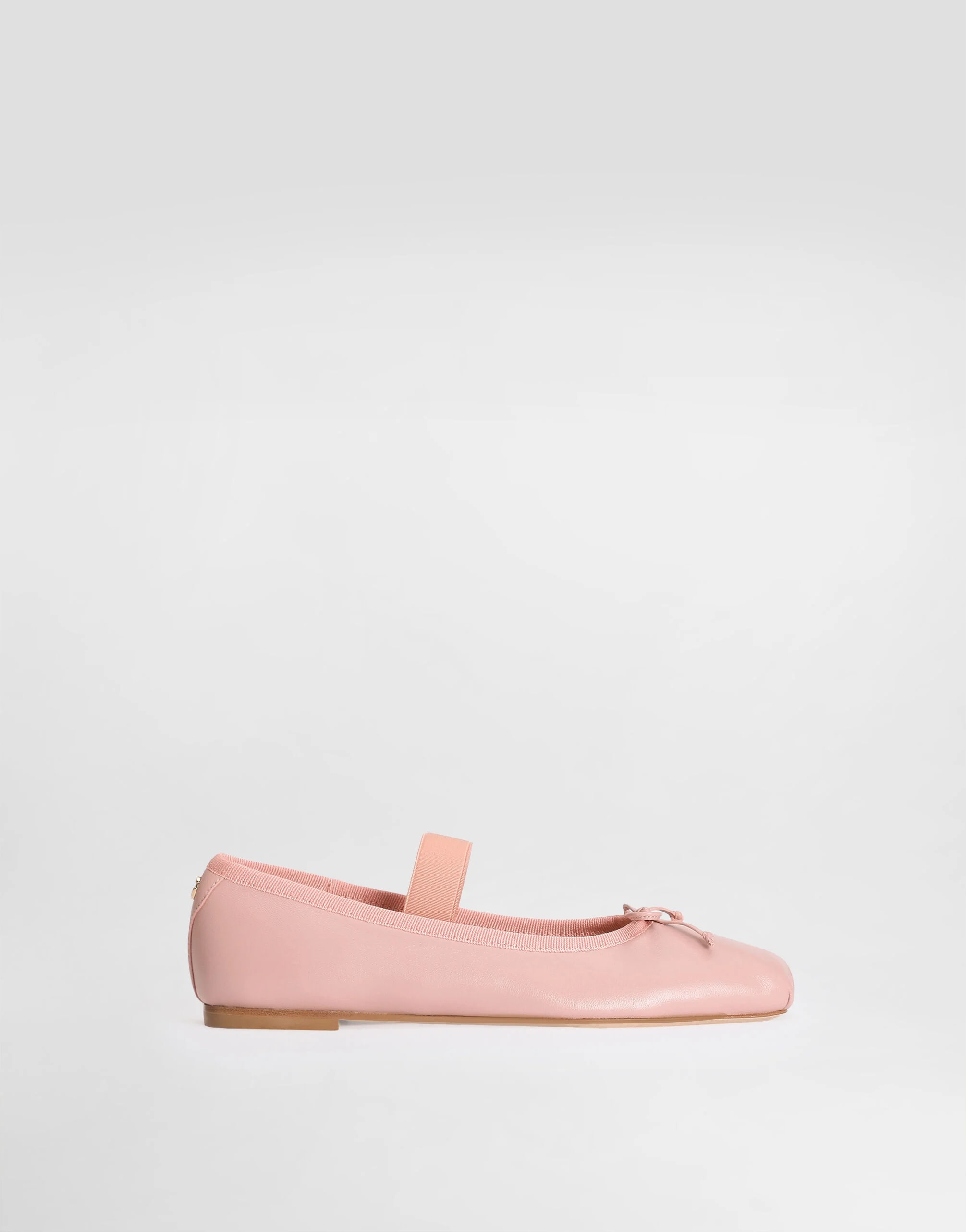 Dolce & Gabbana Kids Calfskin Ballet Flats with Ribbon Bow