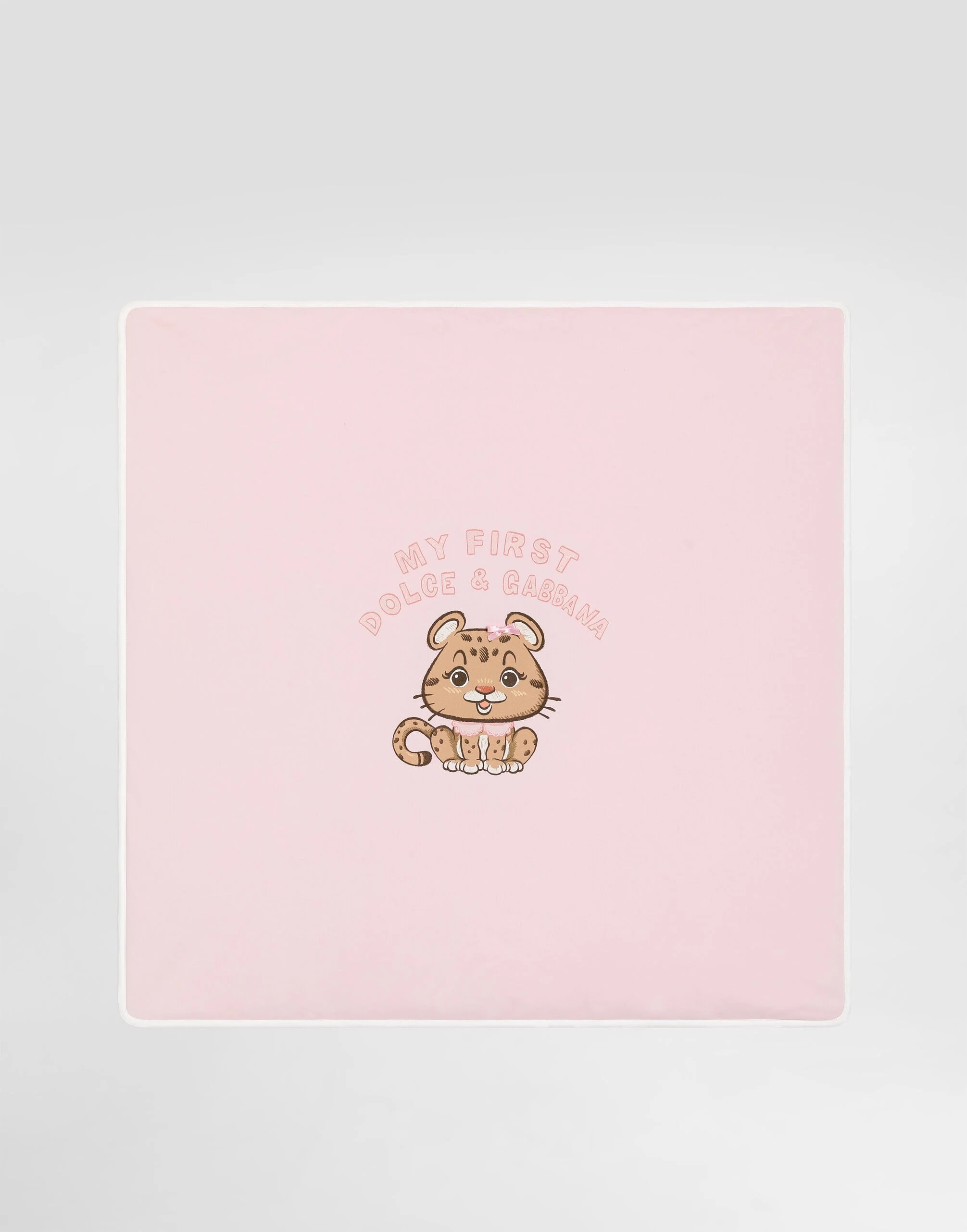 Dolce & Gabbana Kids Cotton Blanket with DG Print