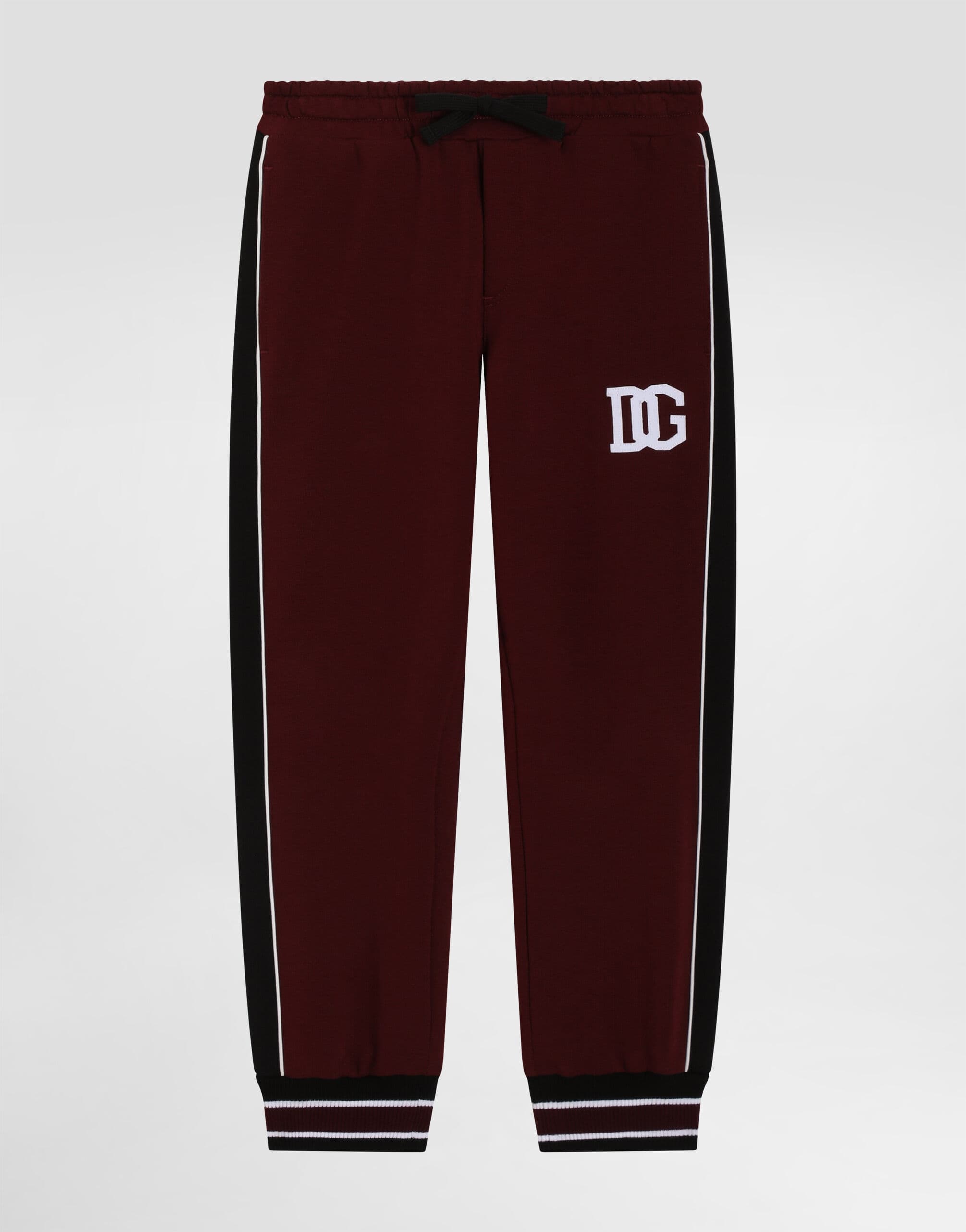 Dolce & Gabbana Kids Cotton Sweatpants with Ribbed Cuffs