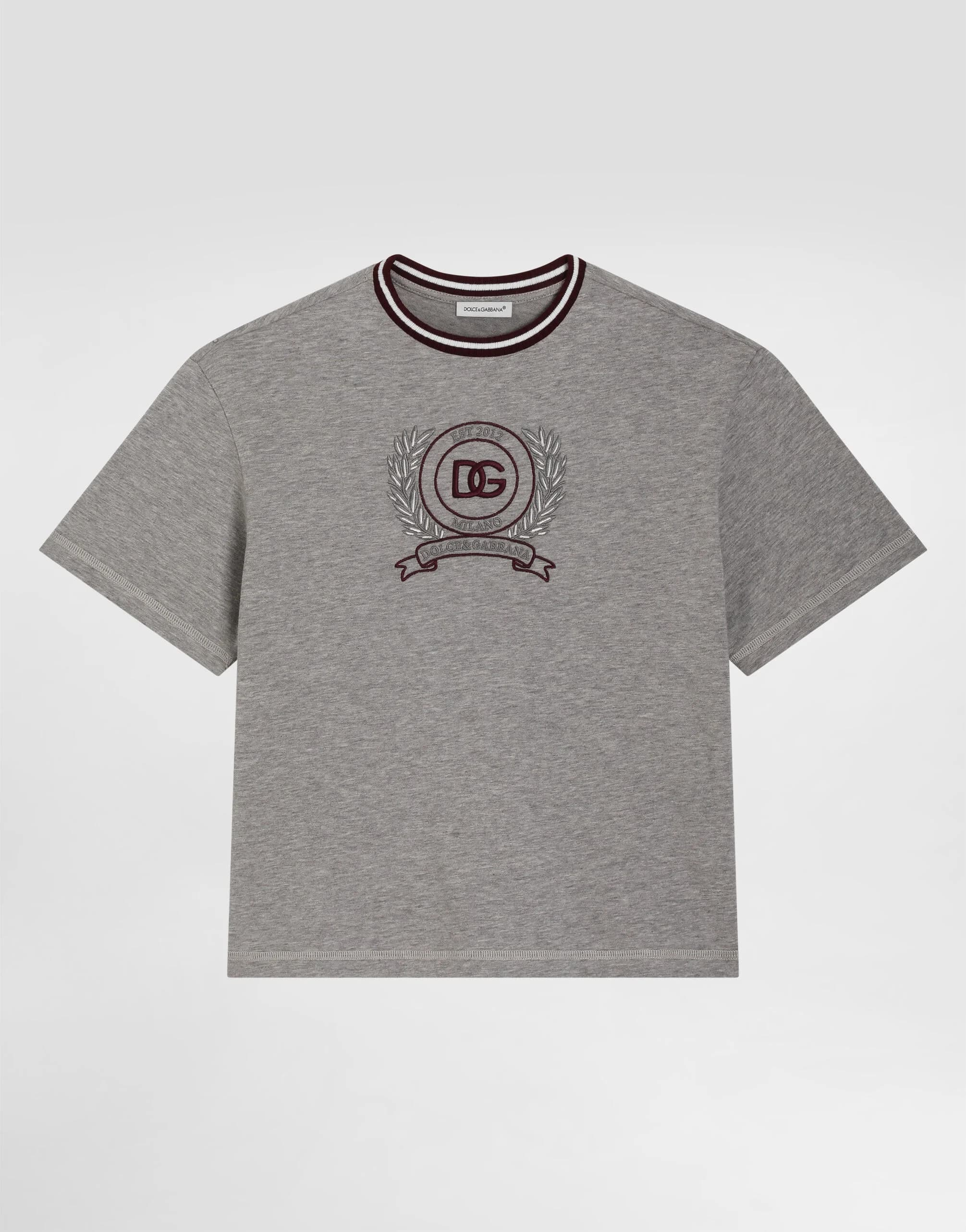 Dolce & Gabbana Kids Cotton T-Shirt with DG Logo