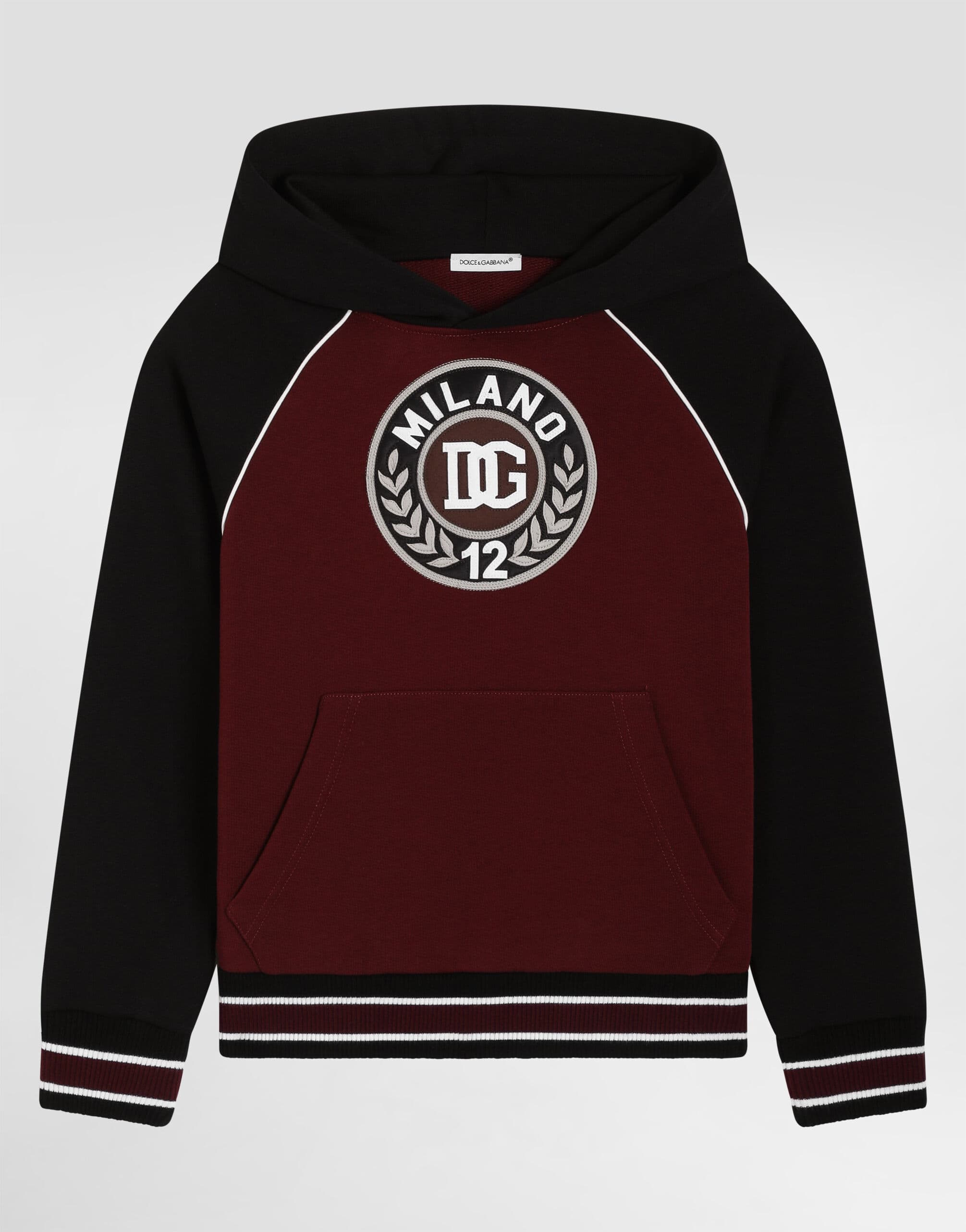 Dolce & Gabbana Kids Hooded Sweatshirt with Embroidery