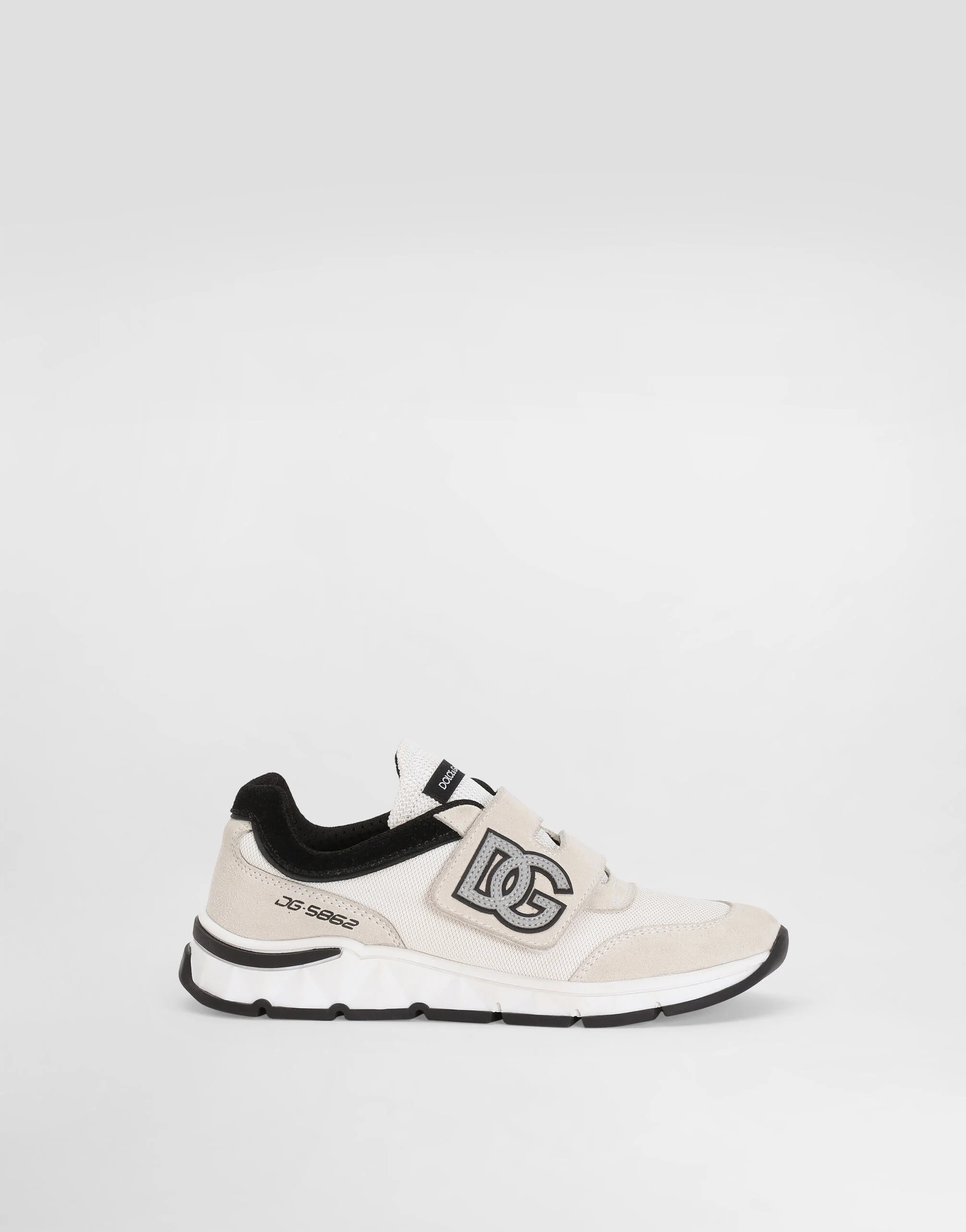 Dolce & Gabbana Kids Mixed-Material DG Sneakers