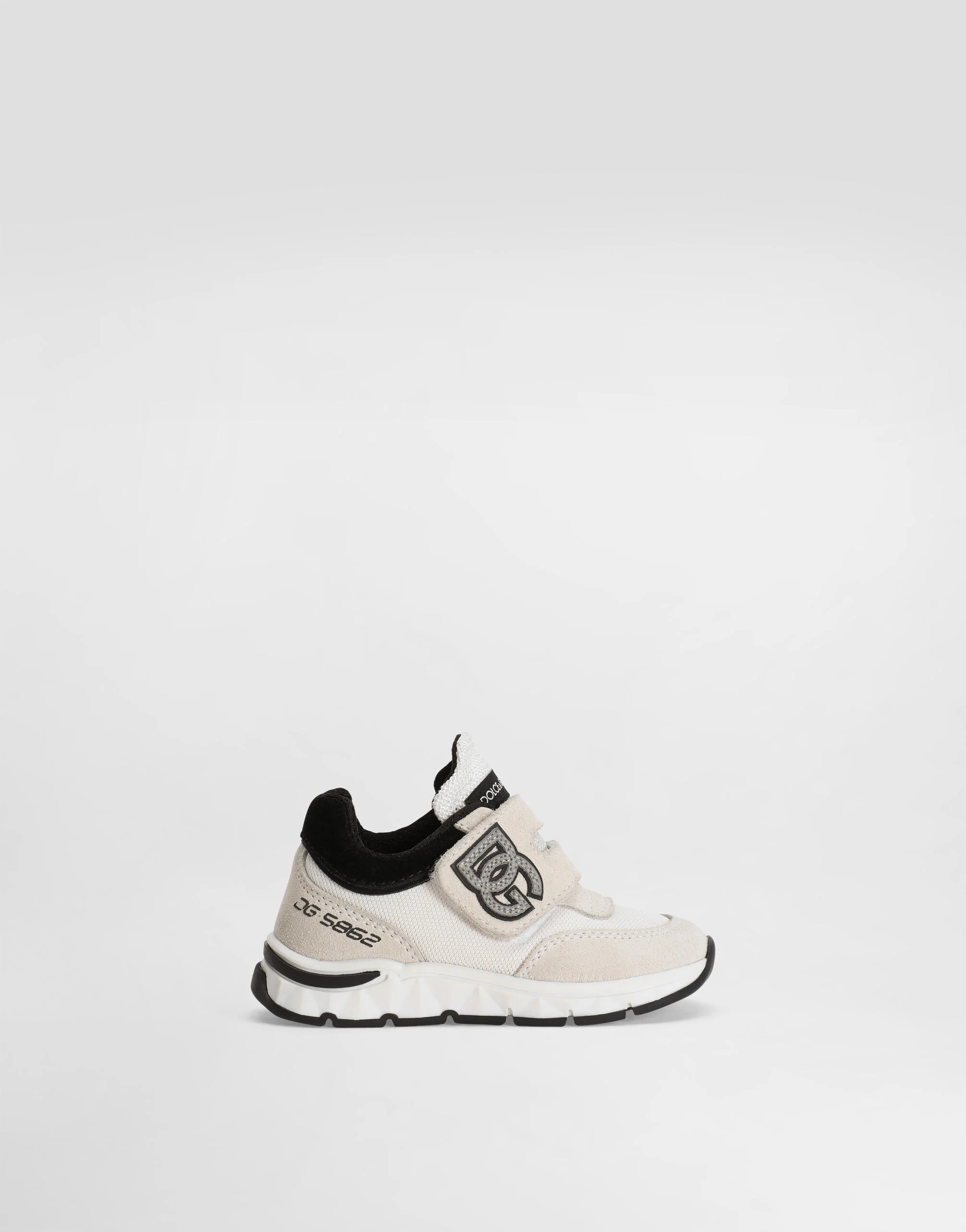 Dolce & Gabbana Kids Mixed-Material First Steps Sneakers