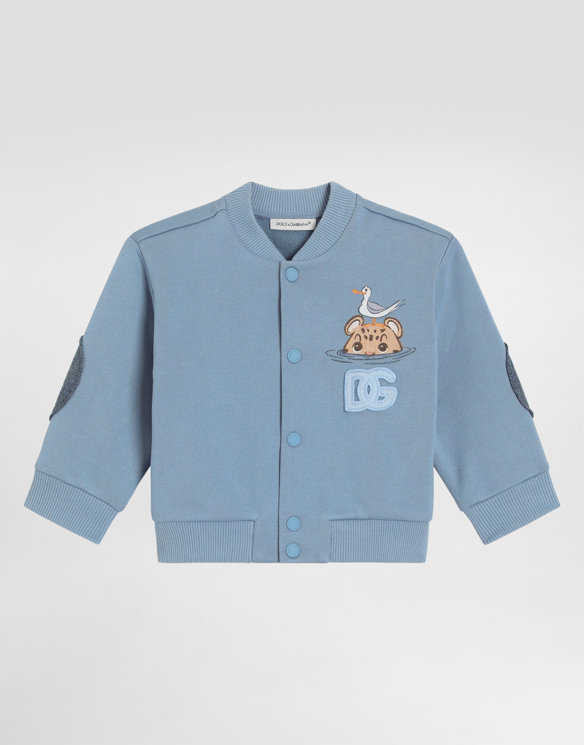 Dolce & Gabbana Kids Sweatshirt with Leopard Print