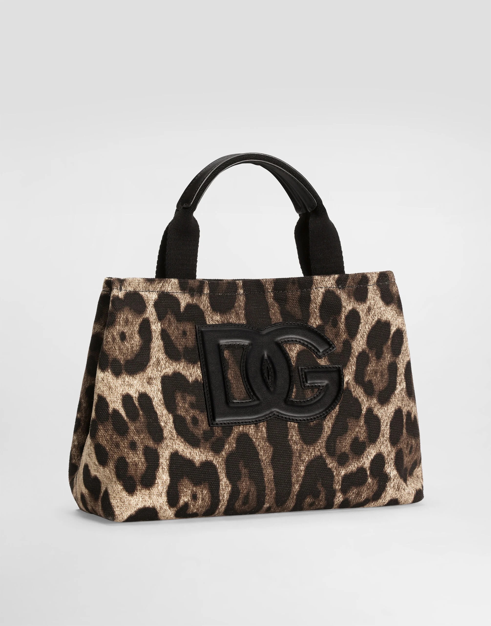 Dolce & Gabbana Kids Leo-Print Canvas Tote Bag