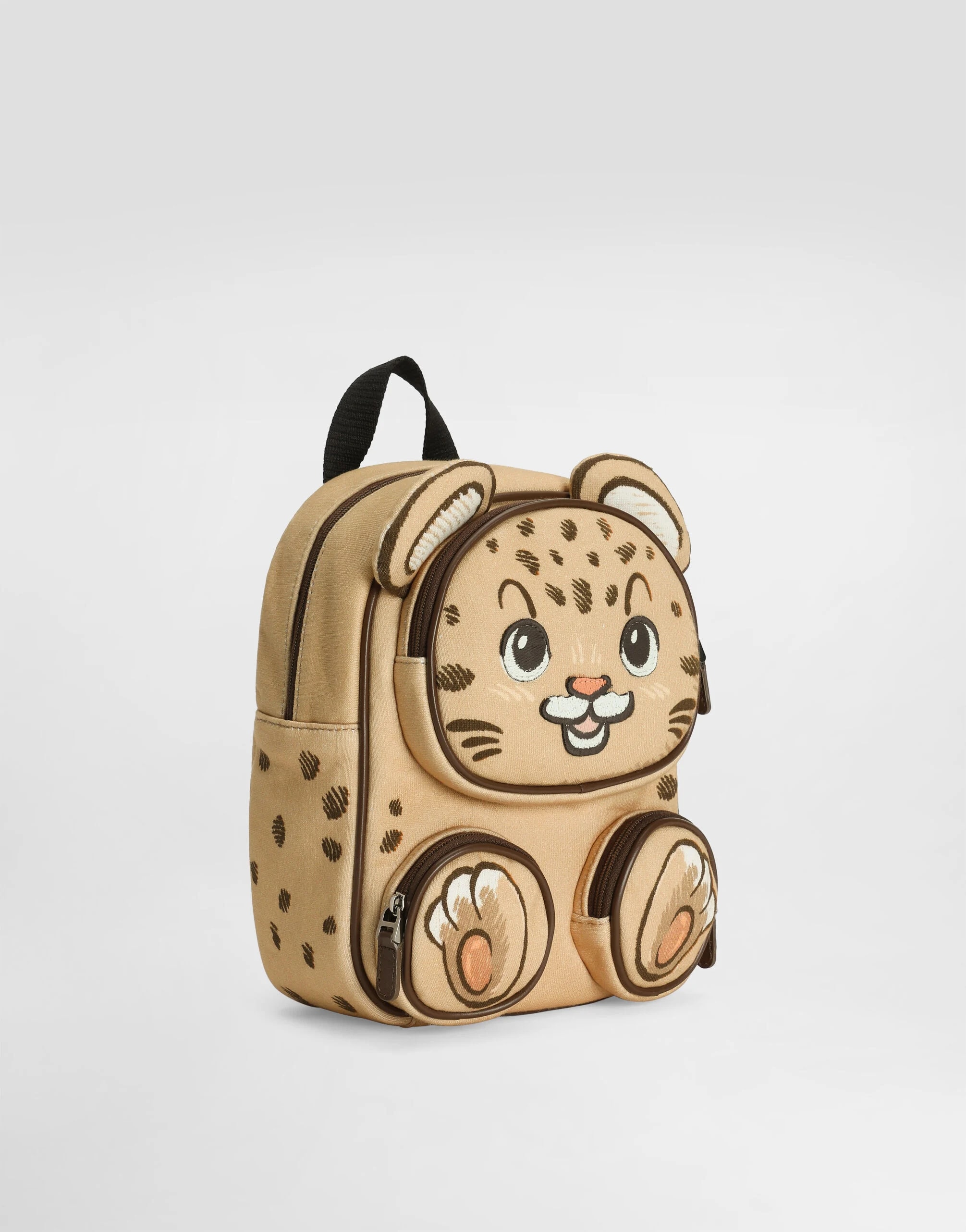 Dolce & Gabbana Kids Backpack with Teddy Leo Print and 3D Details
