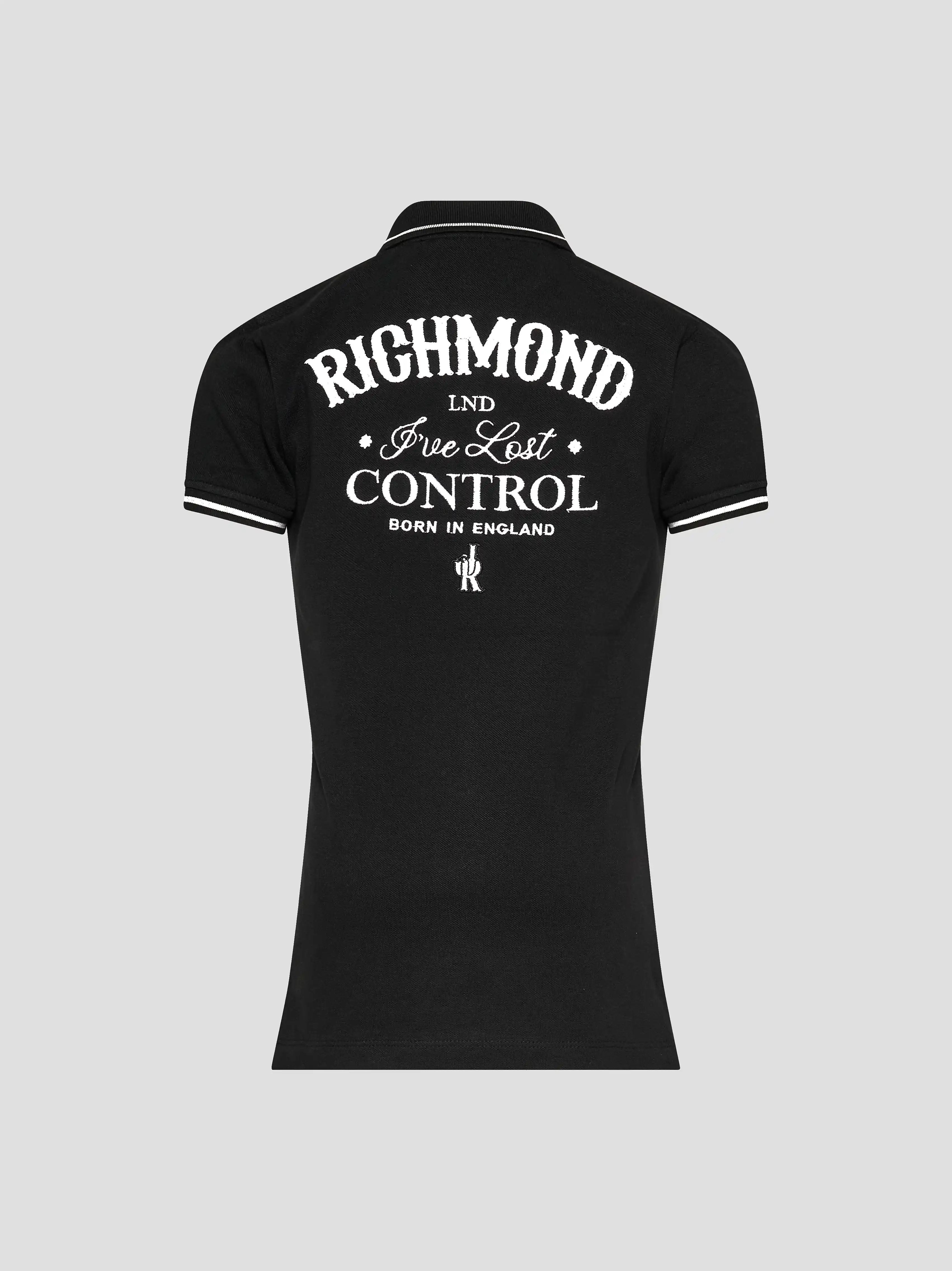 John Richmond Junior Short-Sleeve Polo Shirt Kuizo with Logo Embroidery