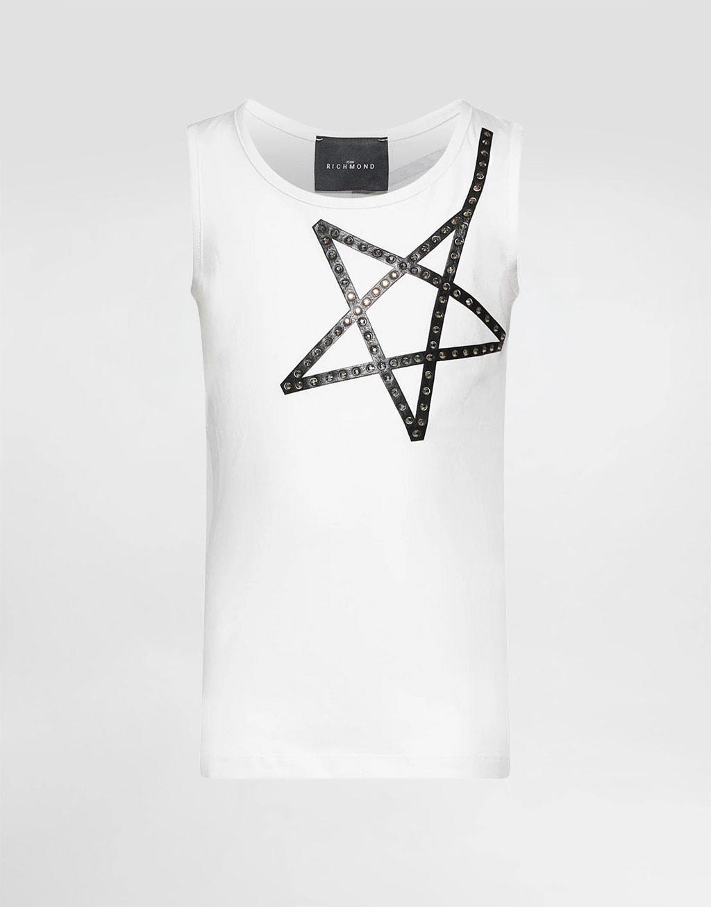 John Richmond Junior Girls' White Sleeveless Top Retam