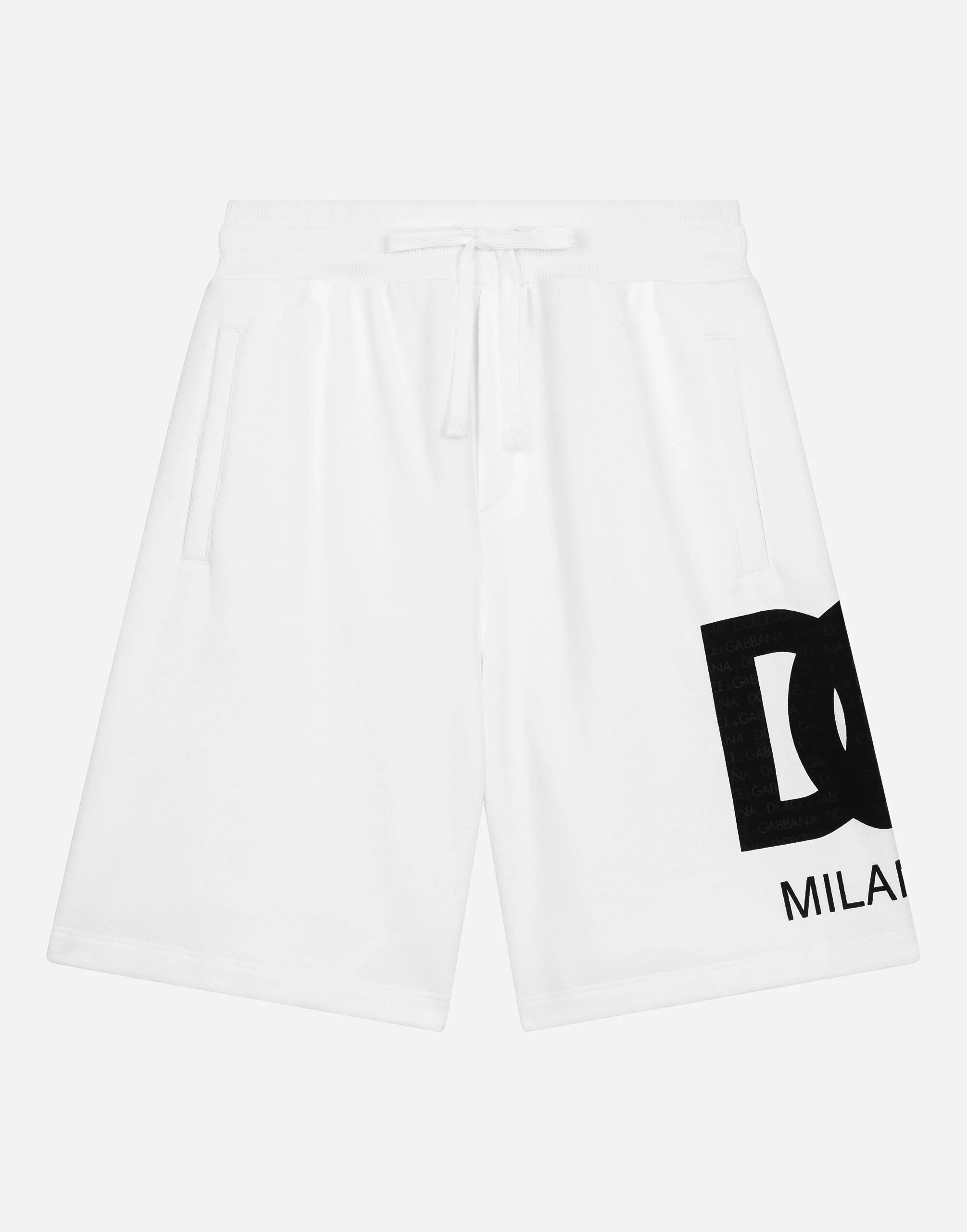 Dolce & Gabbana Kids Jersey Jogging Shorts with DG Logo Print