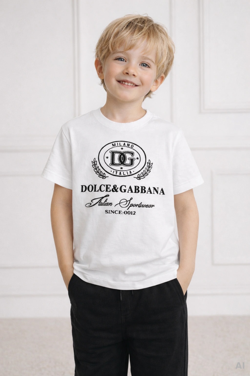 The Dolce & Gabbana Kids Short-Sleeved Jersey T-Shirt with Dolce&Gabbana Print