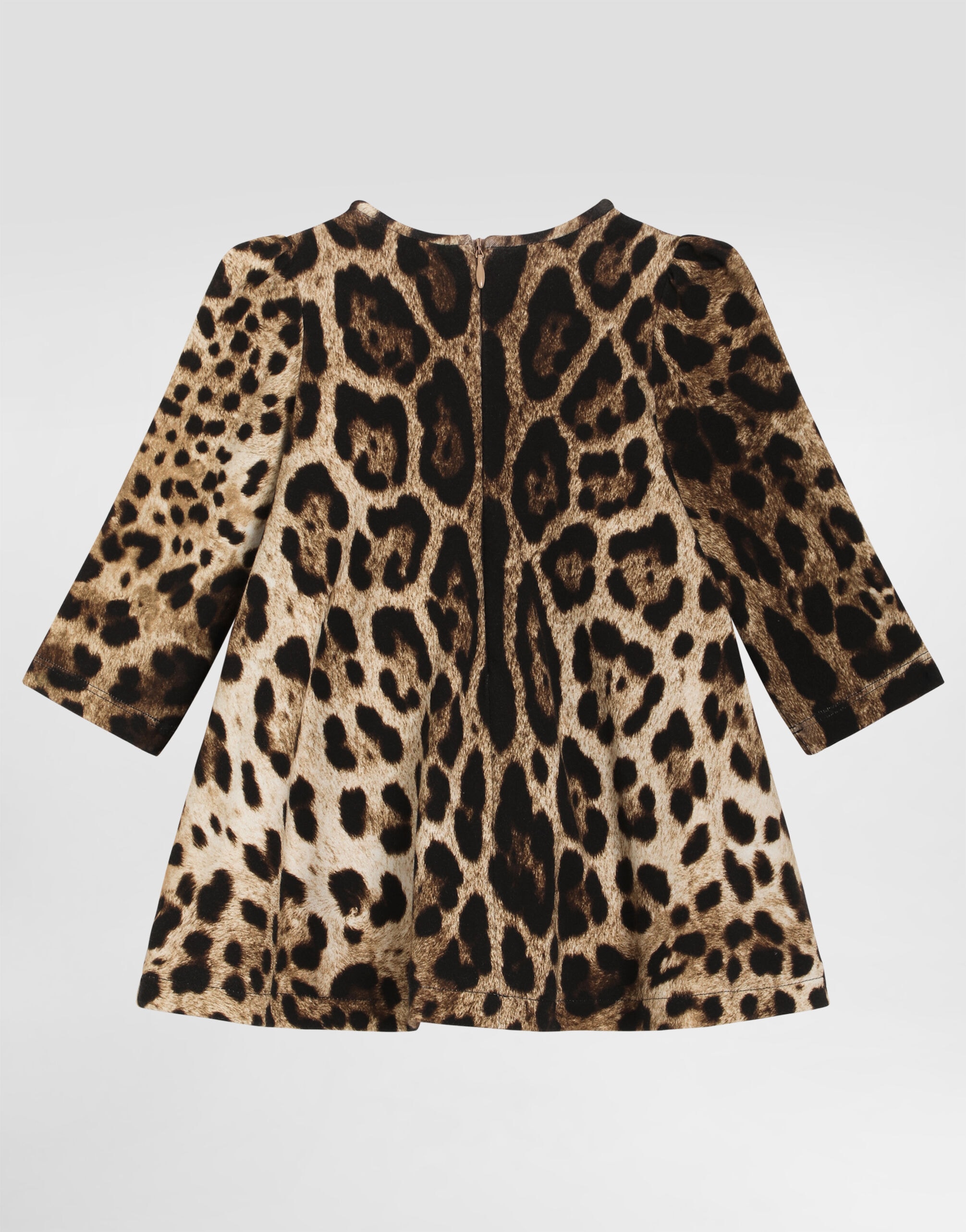 Dolce & Gabbana Kids Leopard-Print Dress with Matching Shorts