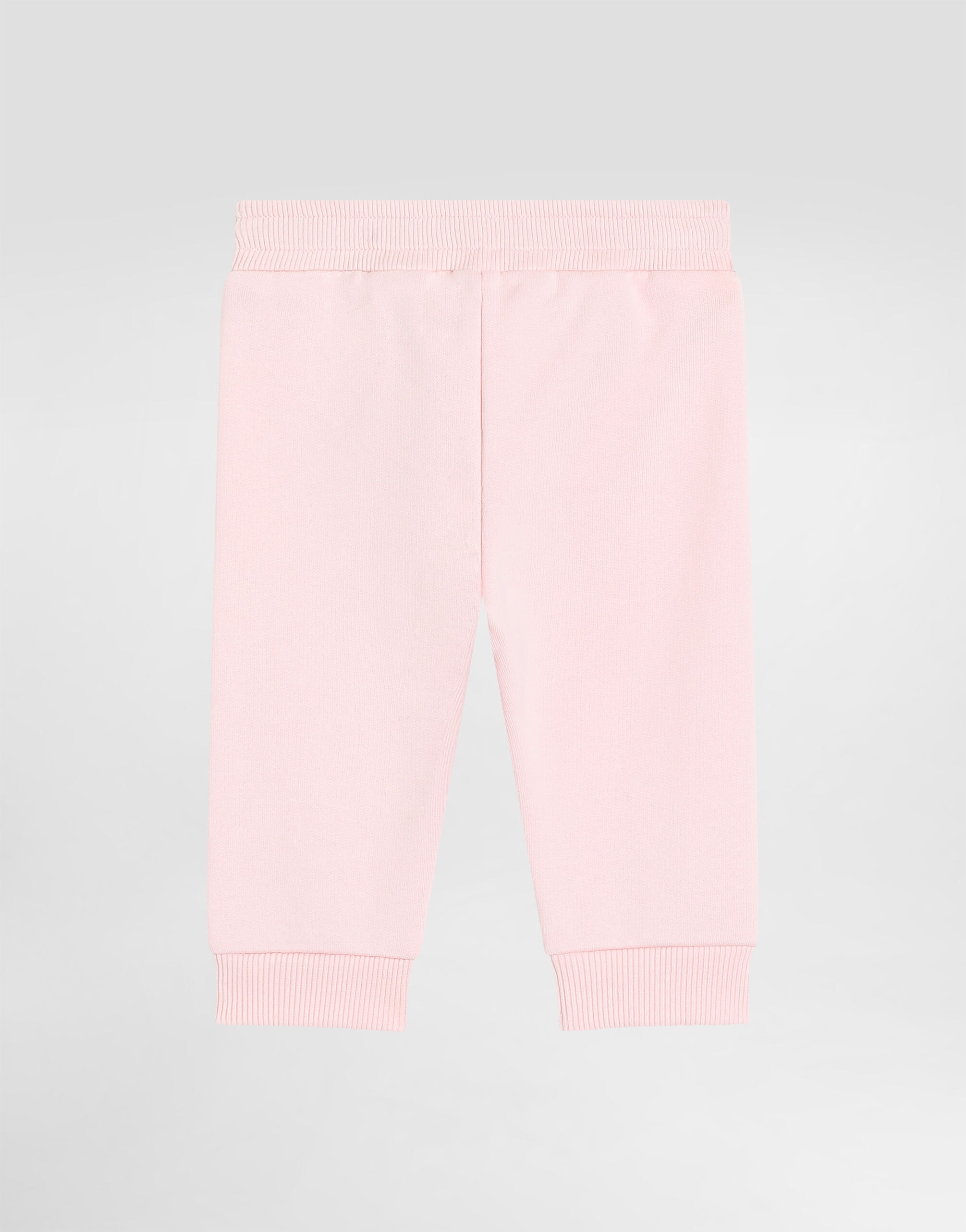 Dolce & Gabbana Kids Fleece Trousers with Leopard and Bow