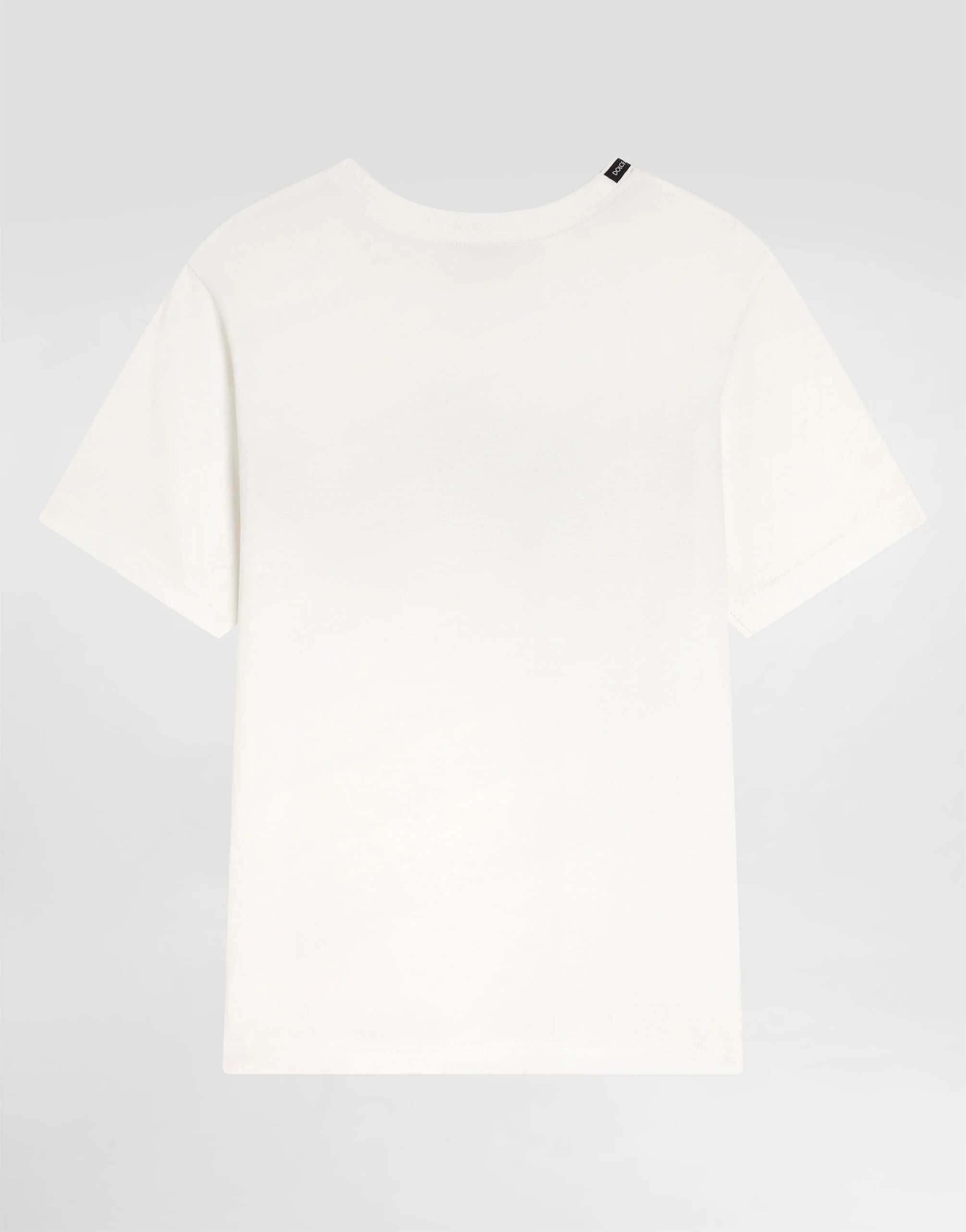 Dolce & Gabbana Kids Cotton T-Shirt with Dolce&Gabbana Patch