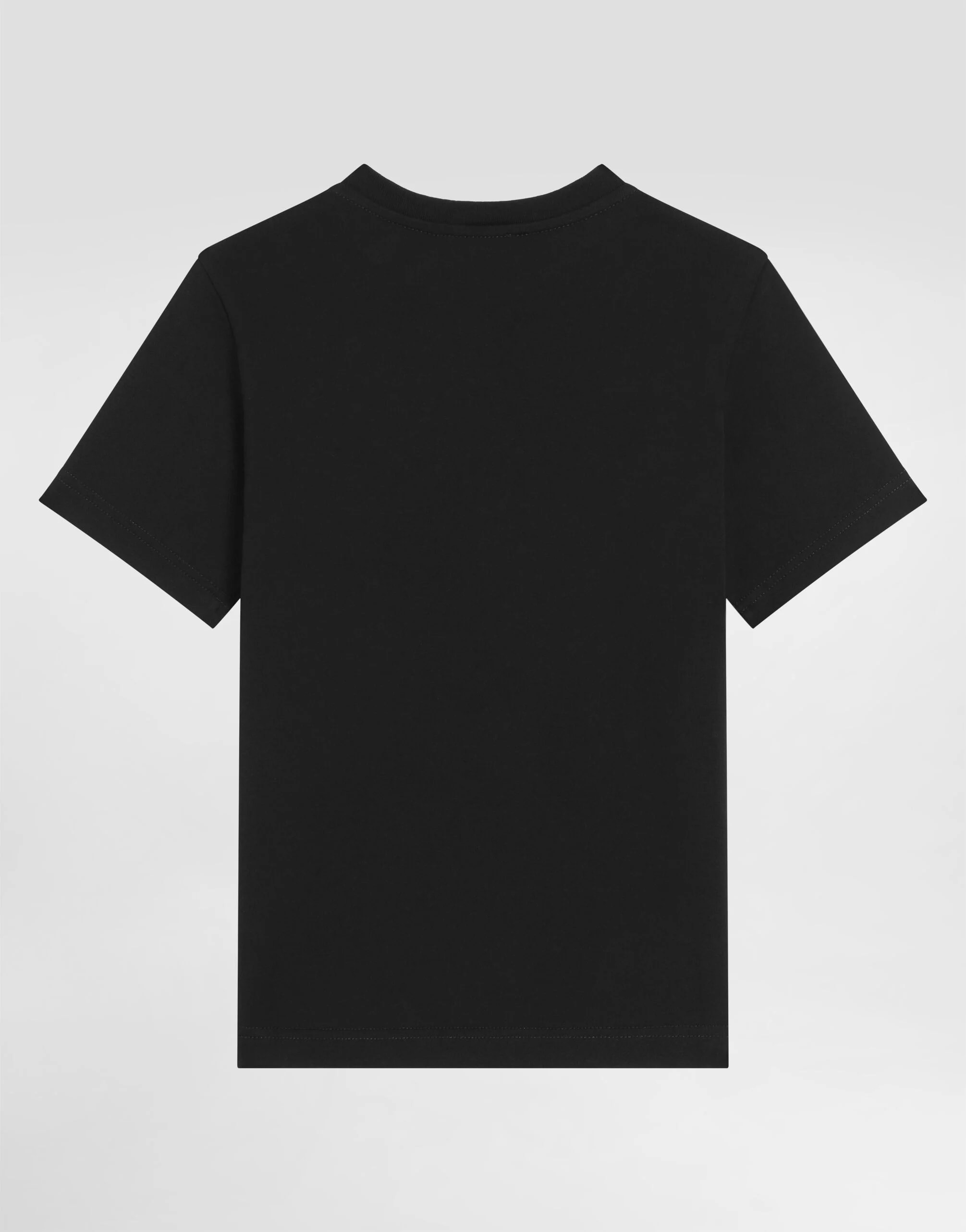 Dolce & Gabbana Kids Cotton T-Shirt with Logo Patch