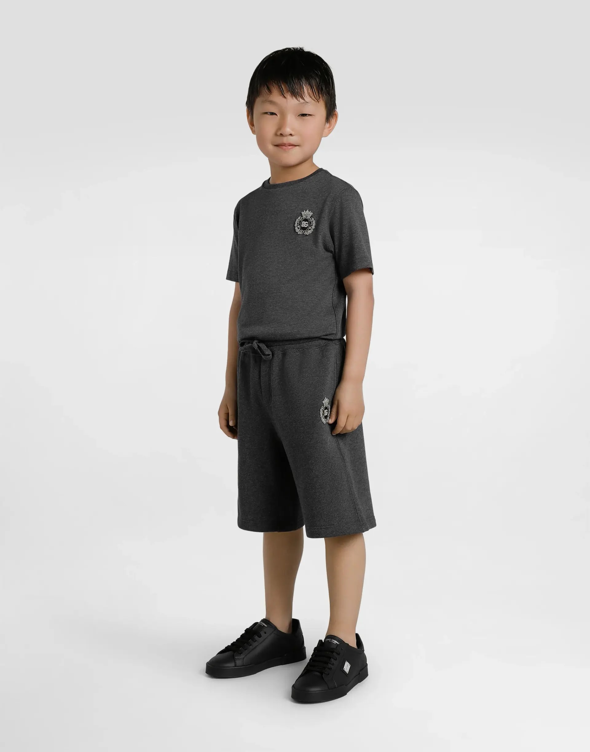 Dolce & Gabbana Kids Jersey T-Shirt with DG Patch