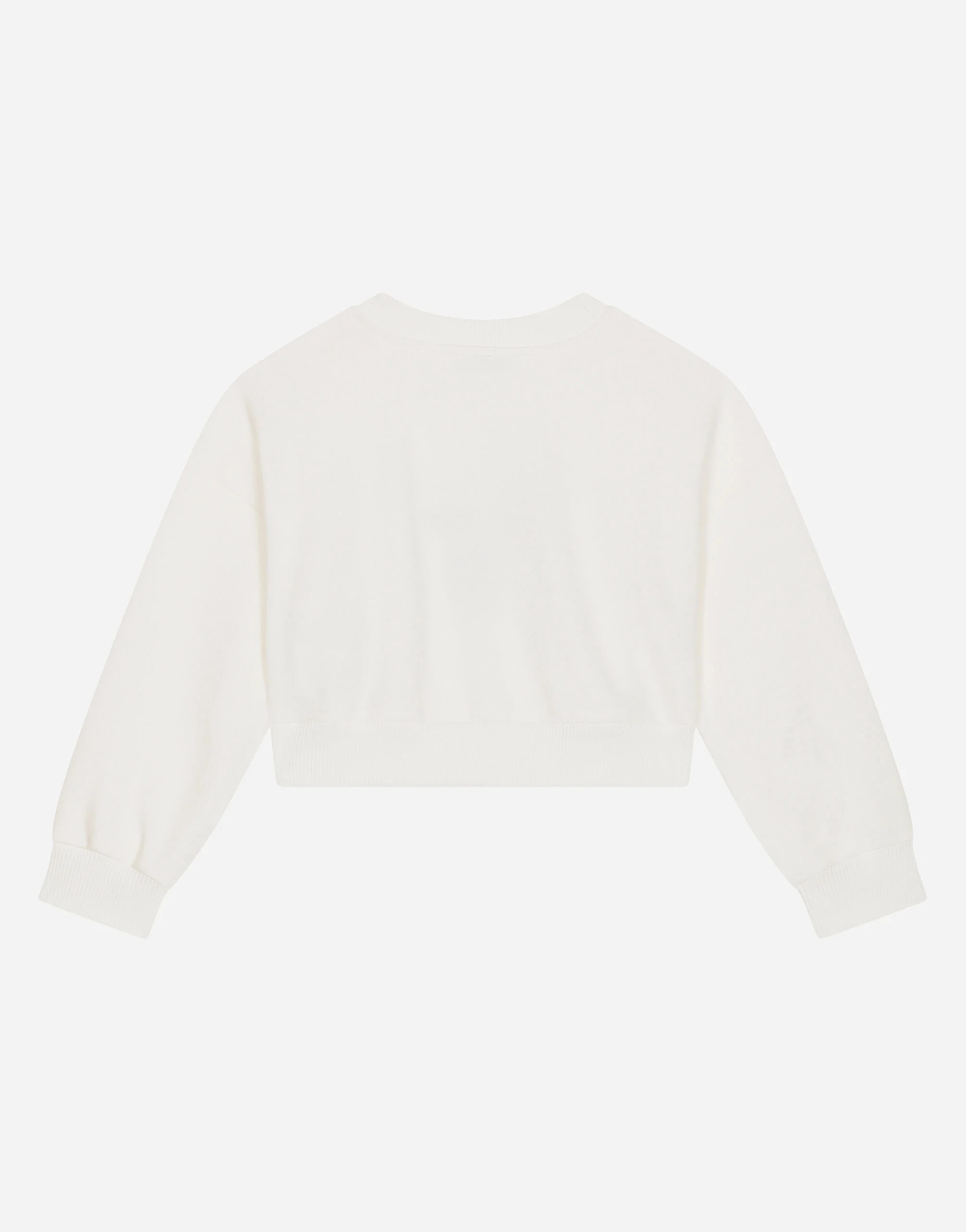 Dolce & Gabbana Kids Jersey Round-Neck Sweatshirt with DG Milano Logo Print