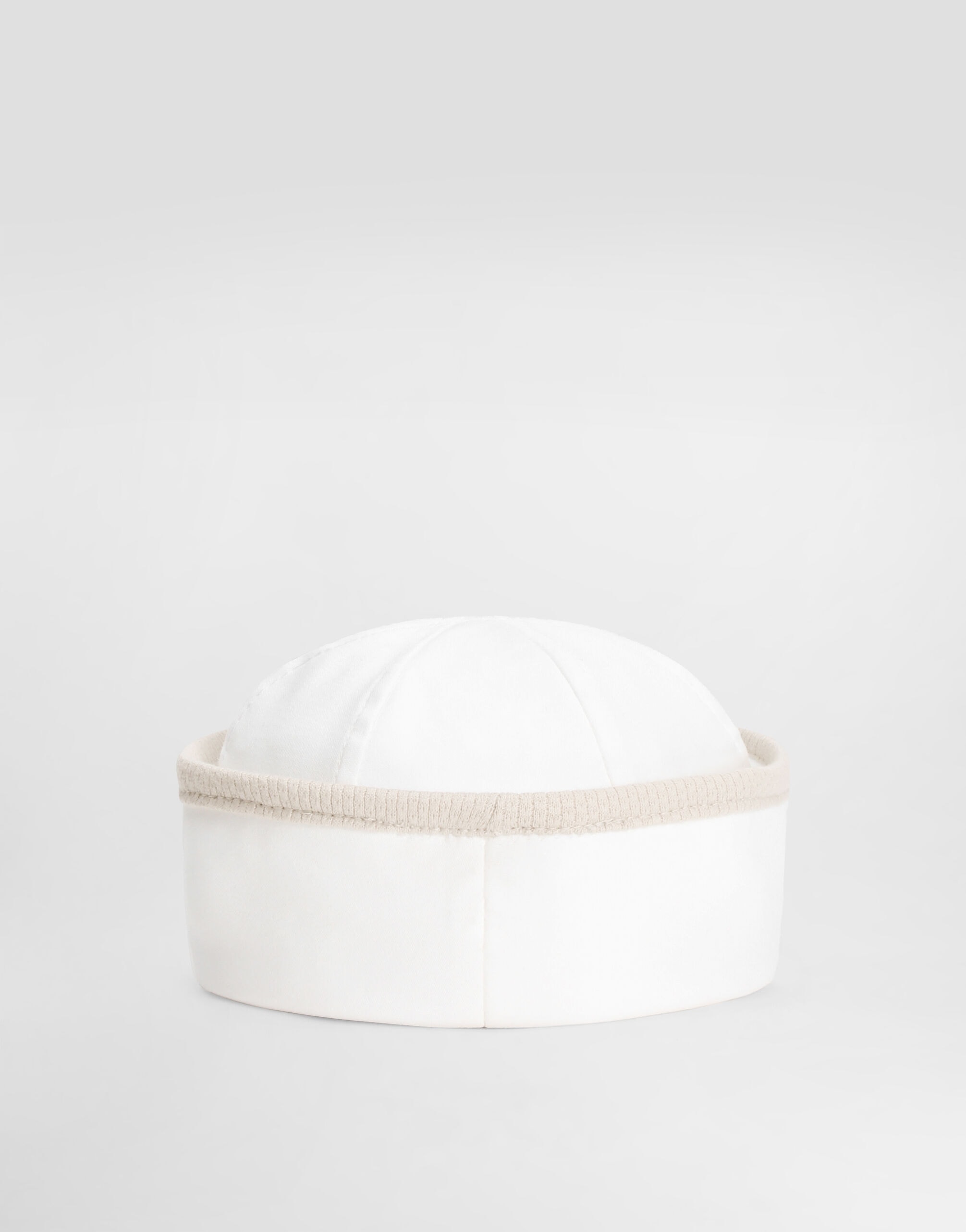 Dolce & Gabbana Kids Interlock & Piqué Sailor Cap with Embroidery