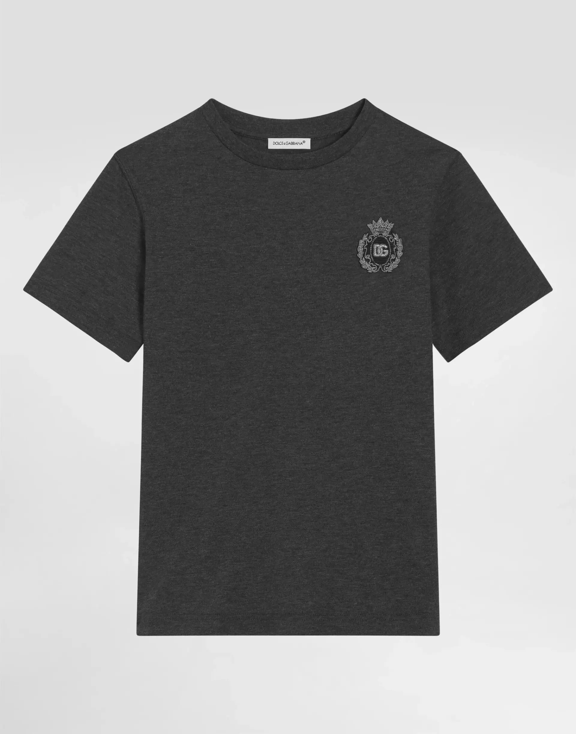 Dolce & Gabbana Kids Jersey T-Shirt with DG Patch