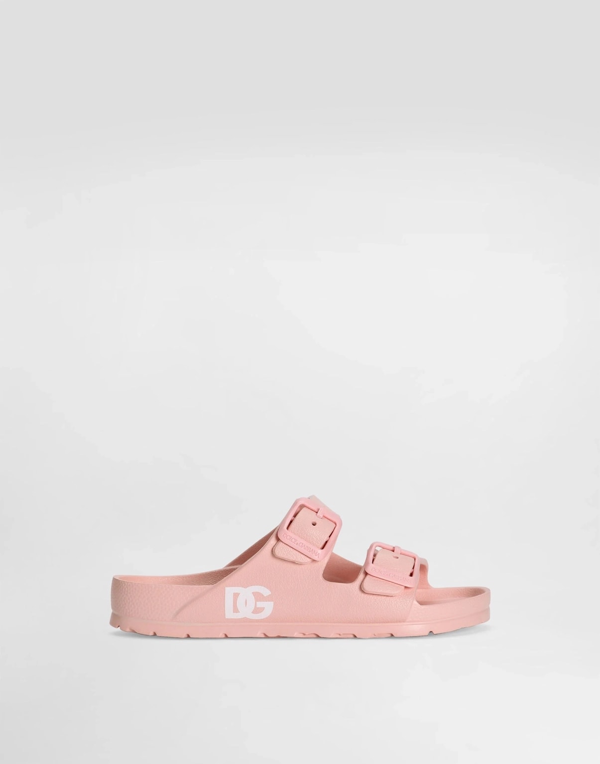 The Dolce & Gabbana Kids Double-Buckle Rubber Slides