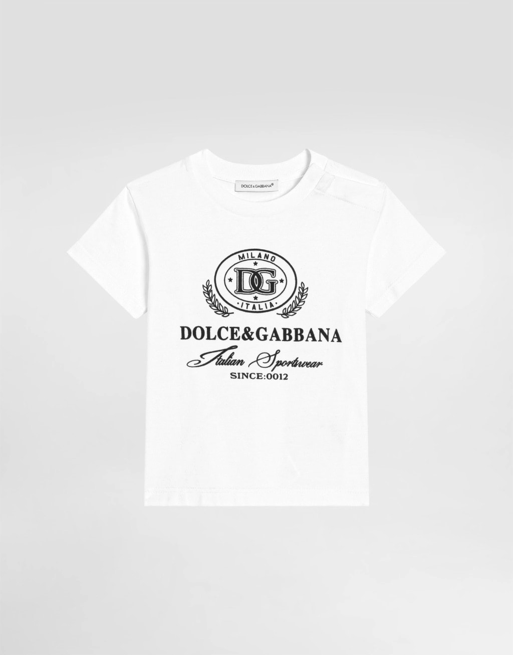 The Dolce & Gabbana Kids Short-Sleeved Jersey T-Shirt with Dolce&Gabbana Print